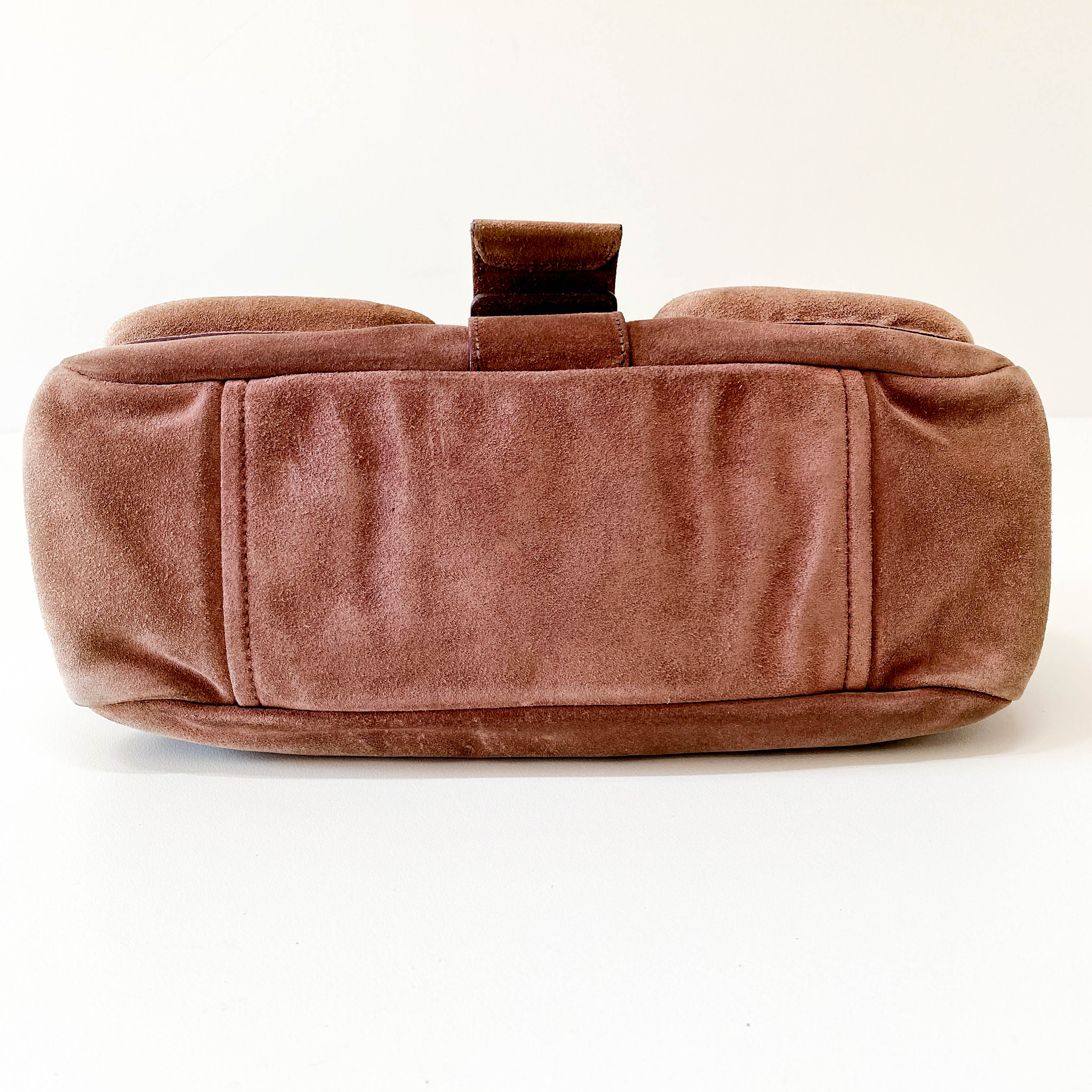 Brown Suede Shoulder Bag