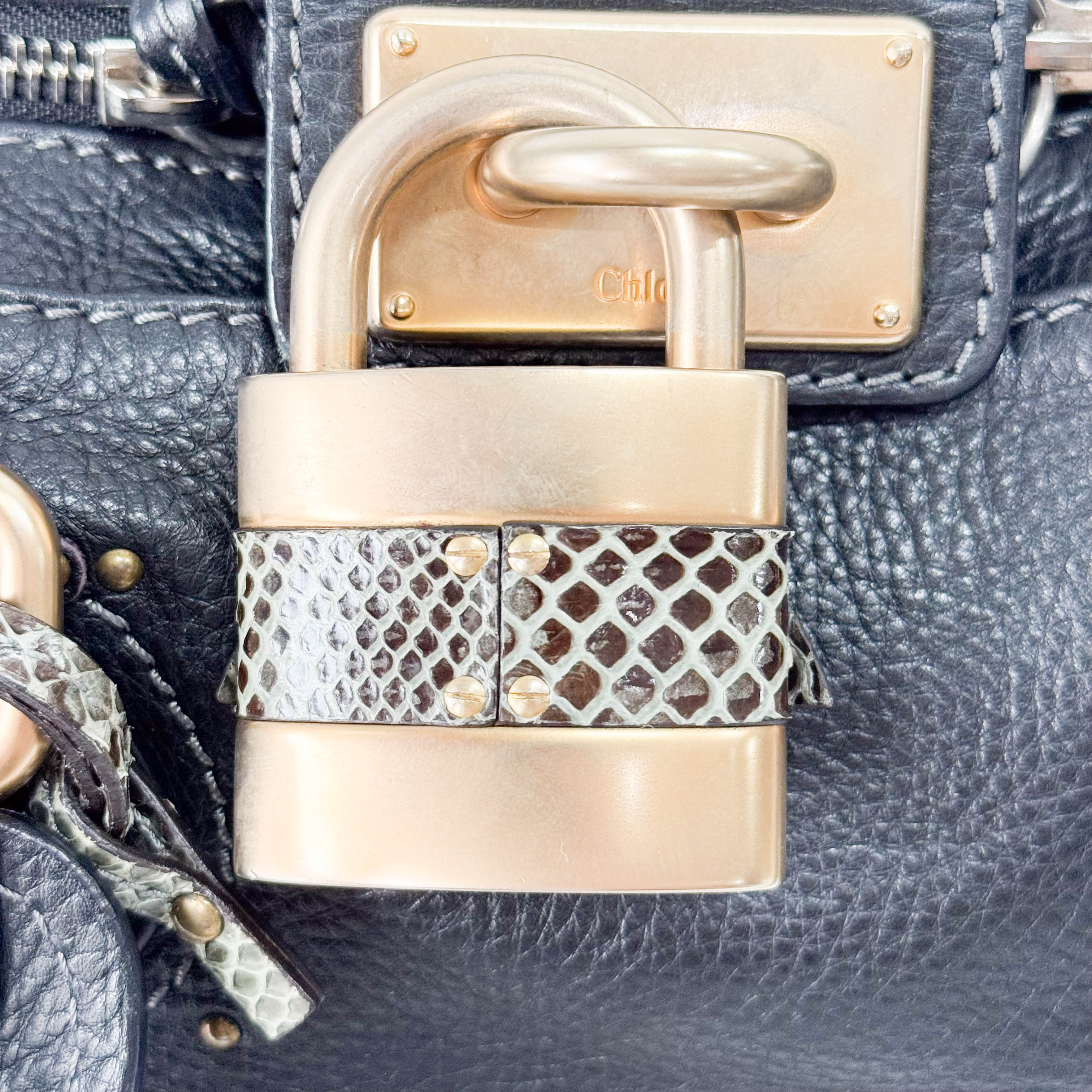 Paddington Black Leather Shoulder Bag