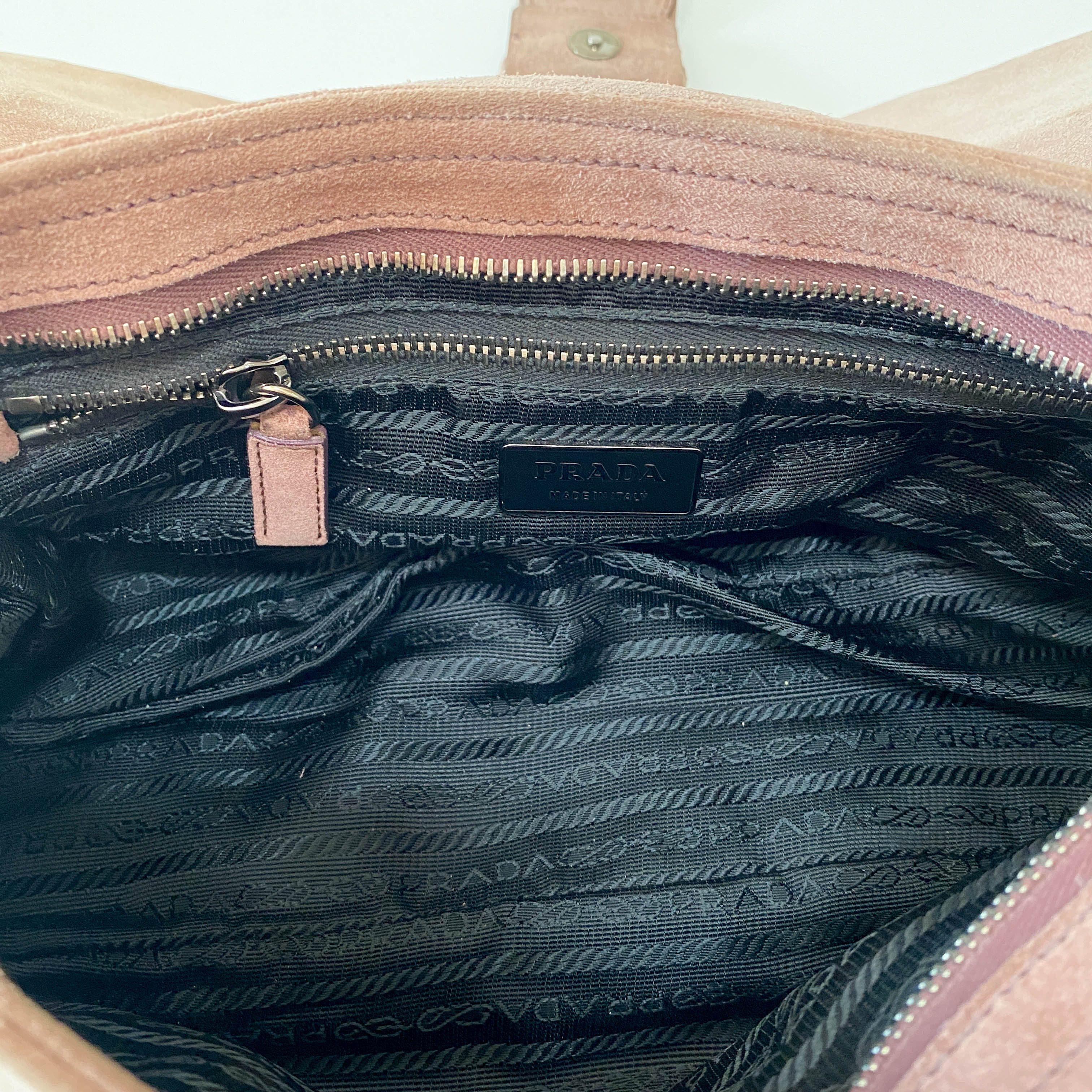 Brown Suede Shoulder Bag