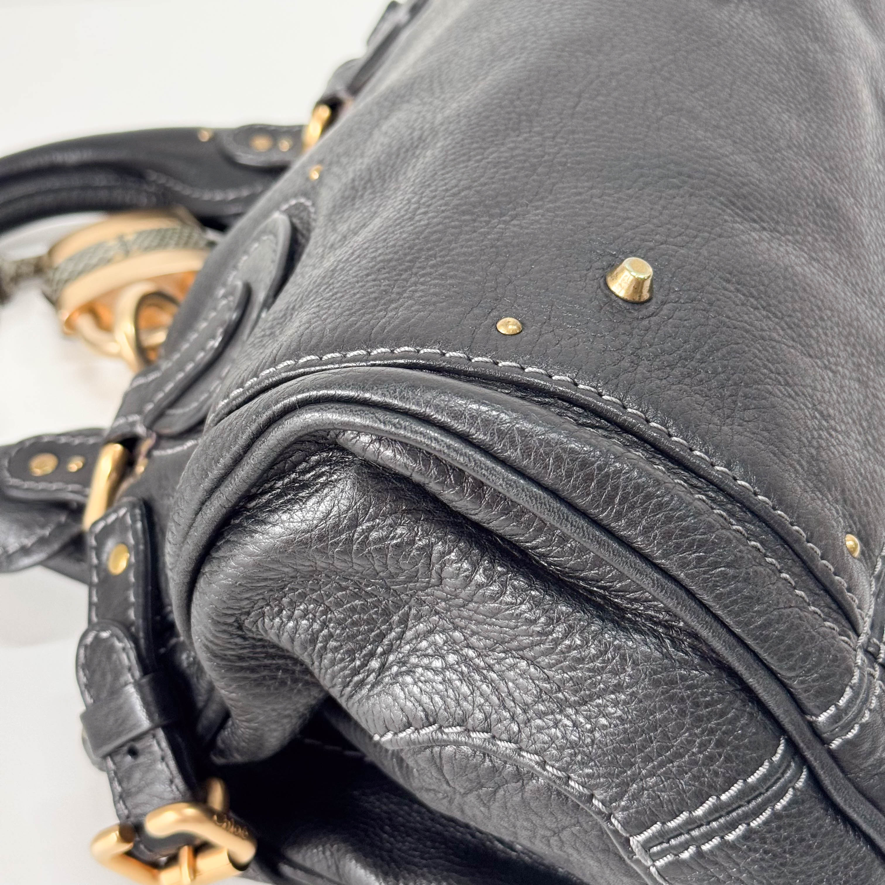 Paddington Black Leather Shoulder Bag