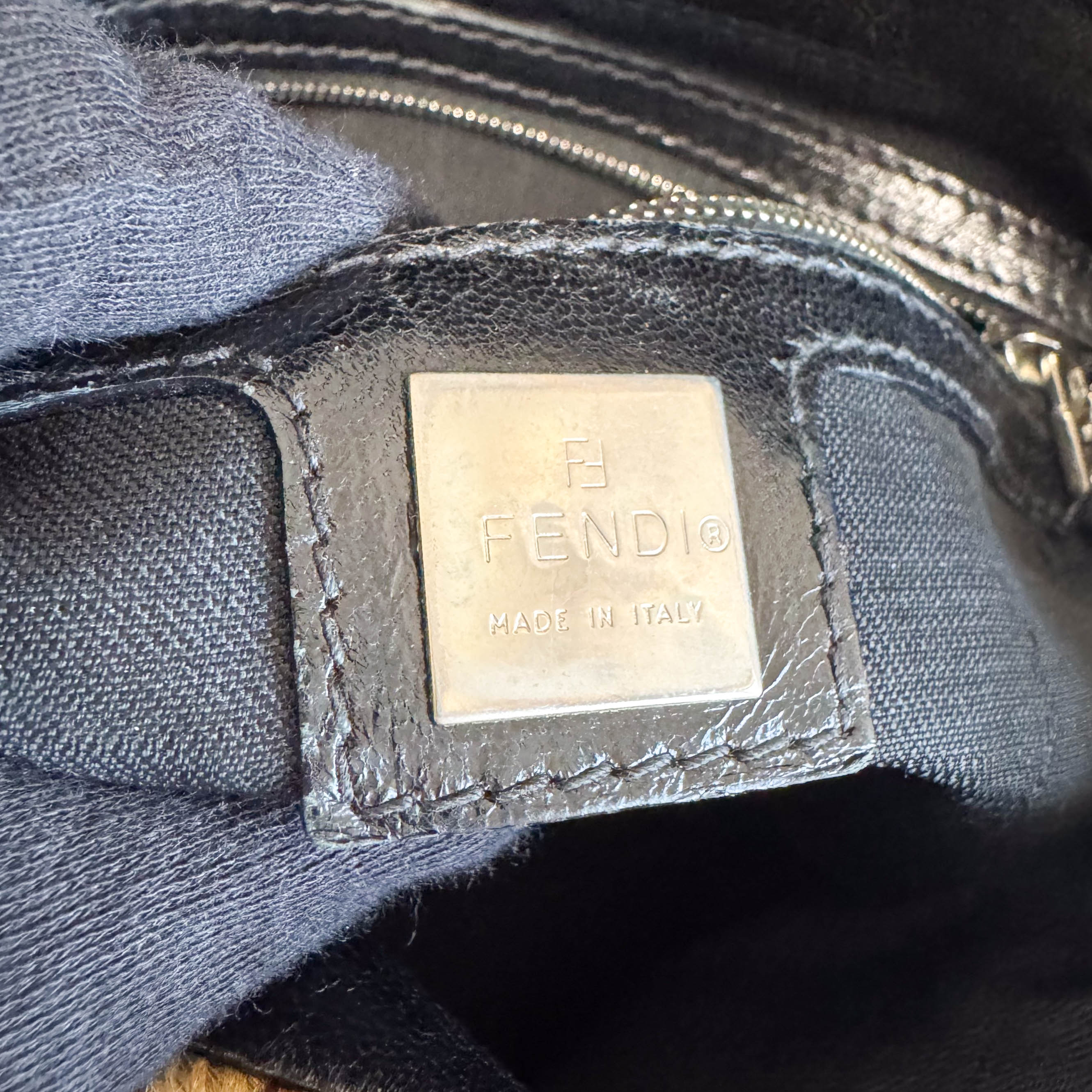 Mamma Baguette Leopard Pony Hair Shoulder Bag