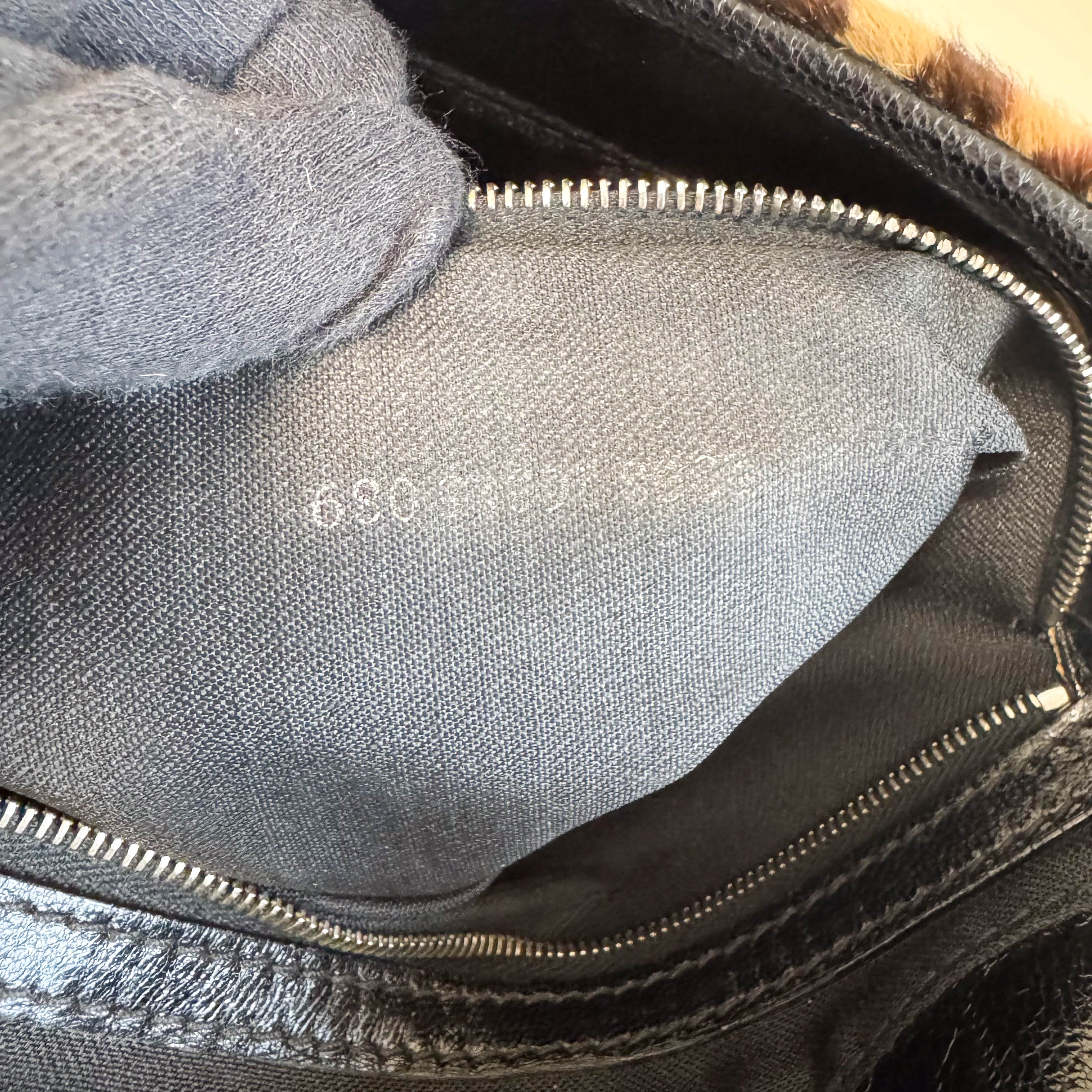 Mamma Baguette Leopard Pony Hair Shoulder Bag