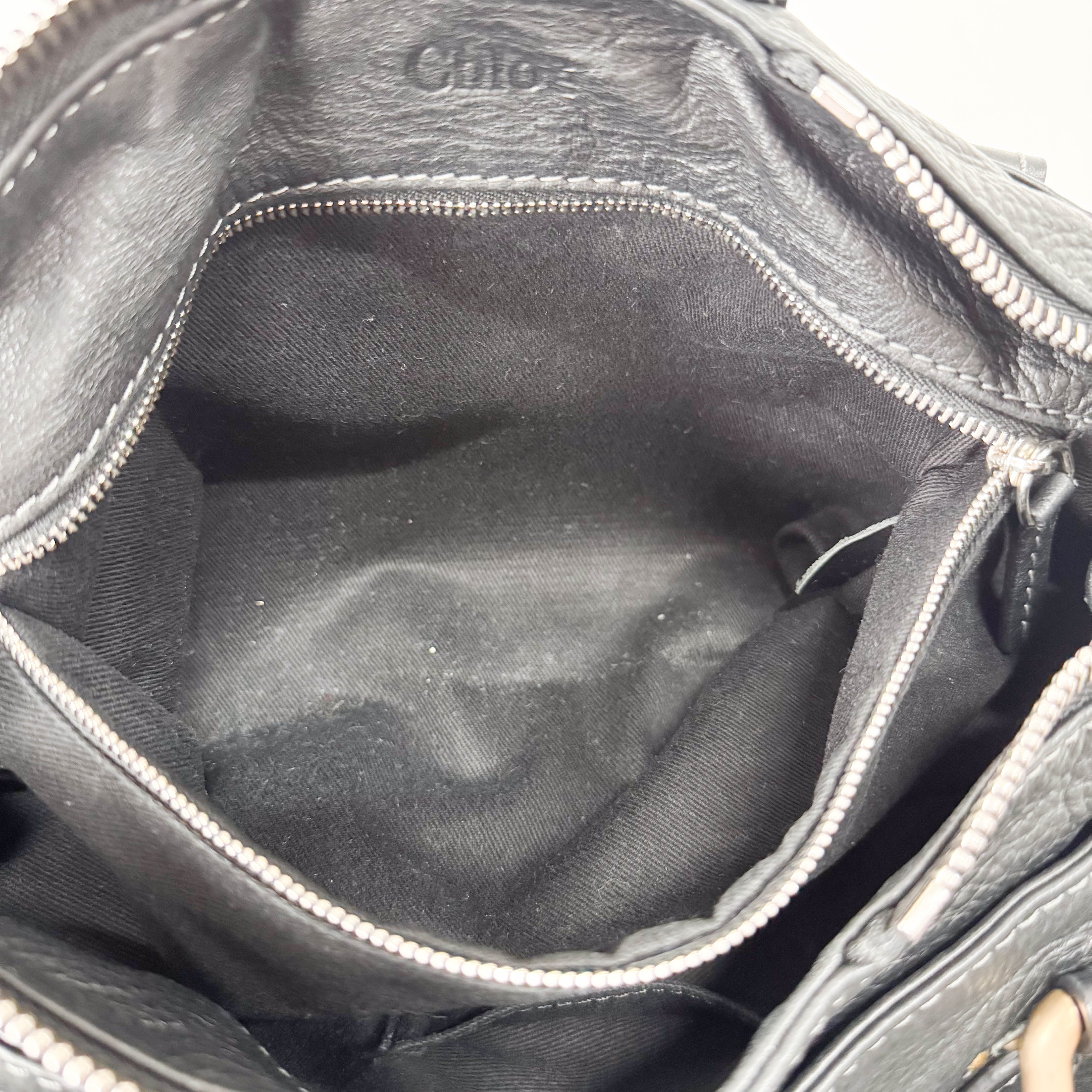 Paddington Black Leather Shoulder Bag