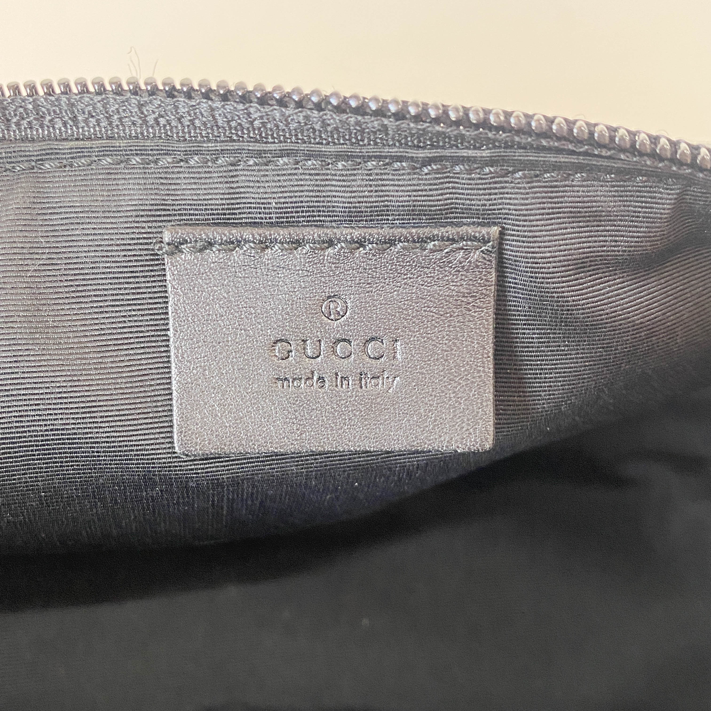 GG Canvas Navy Pouch