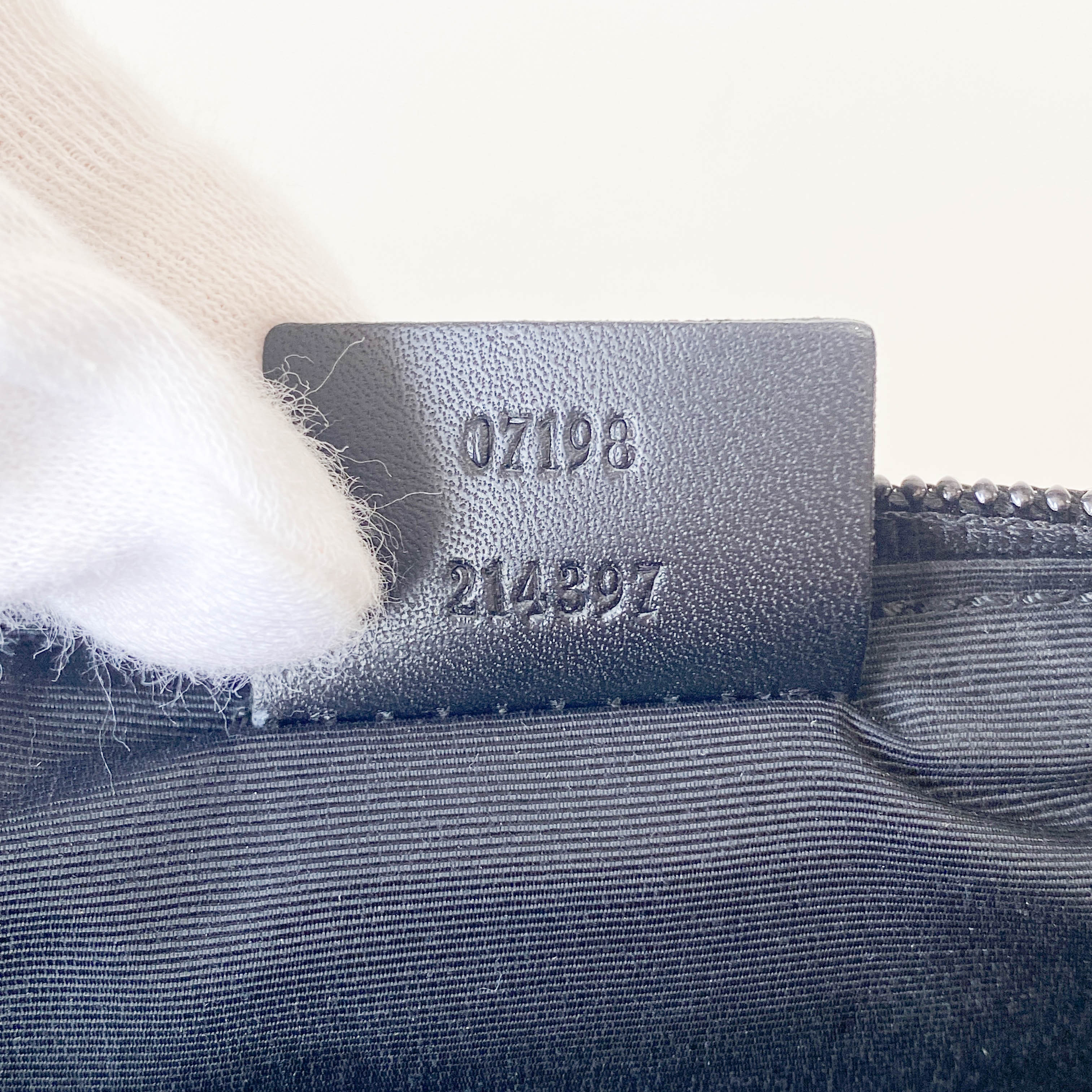 GG Canvas Navy Pouch