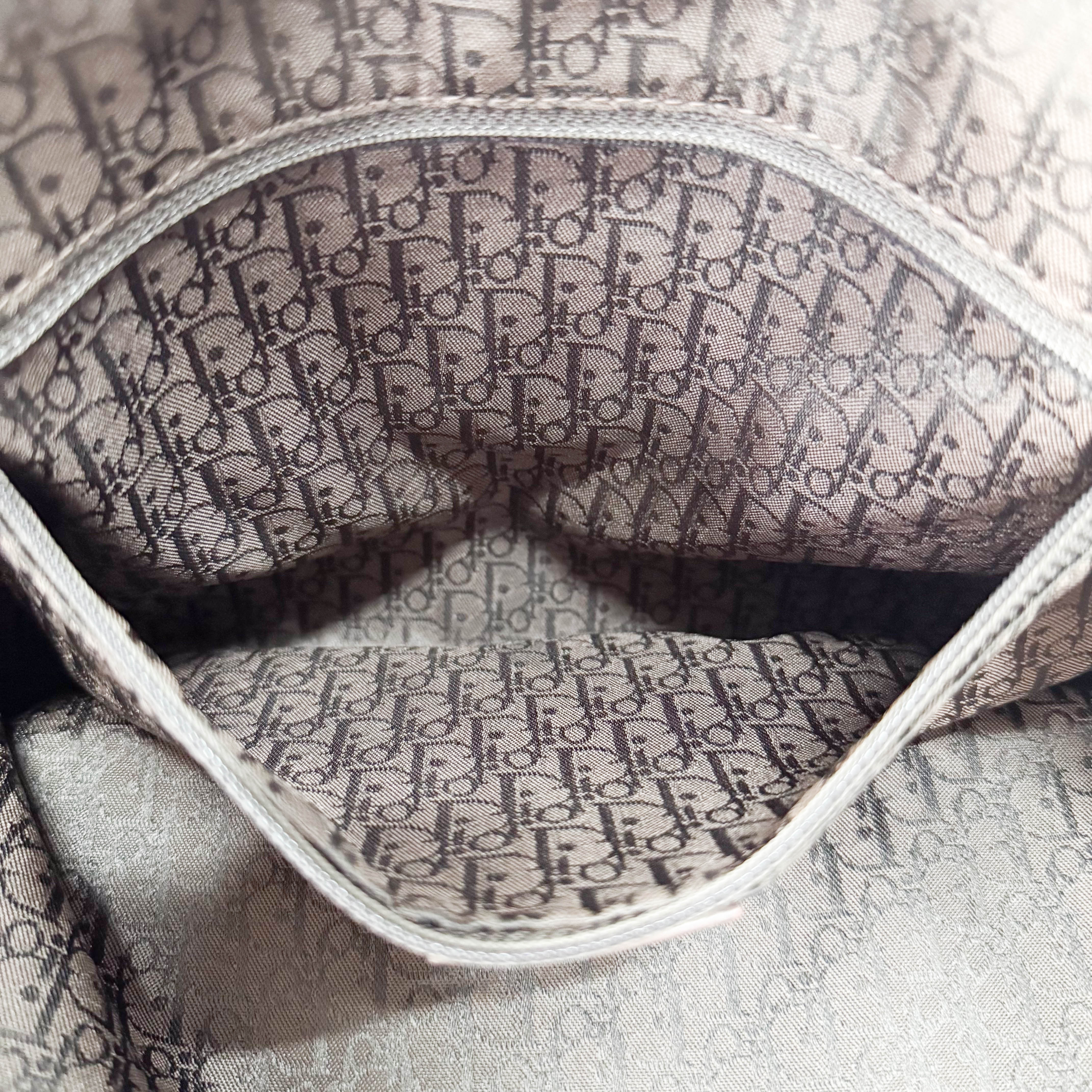 Plisse Cabas Brown Leather Hand Bag