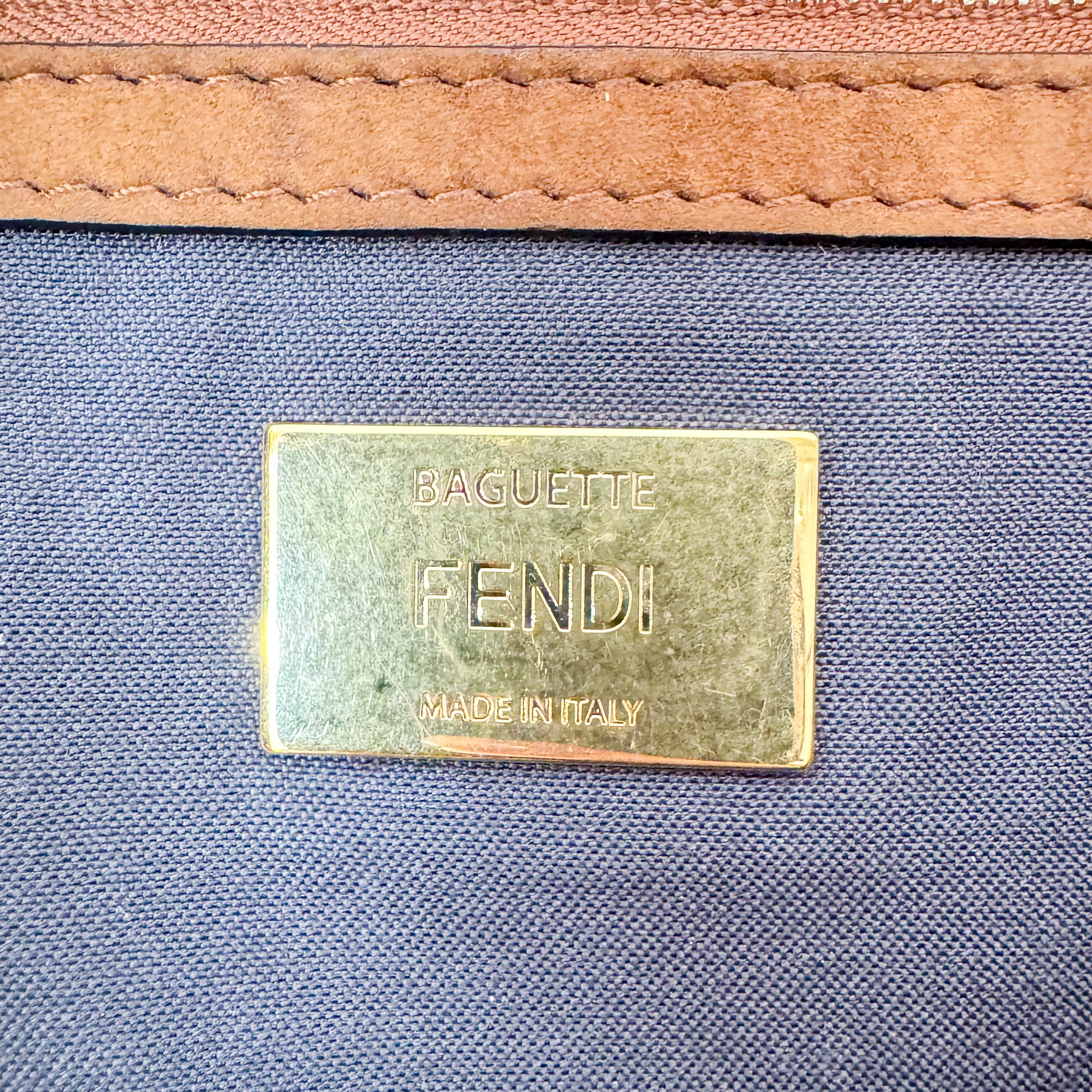 Large Baguette Suede Chain Strap Bag