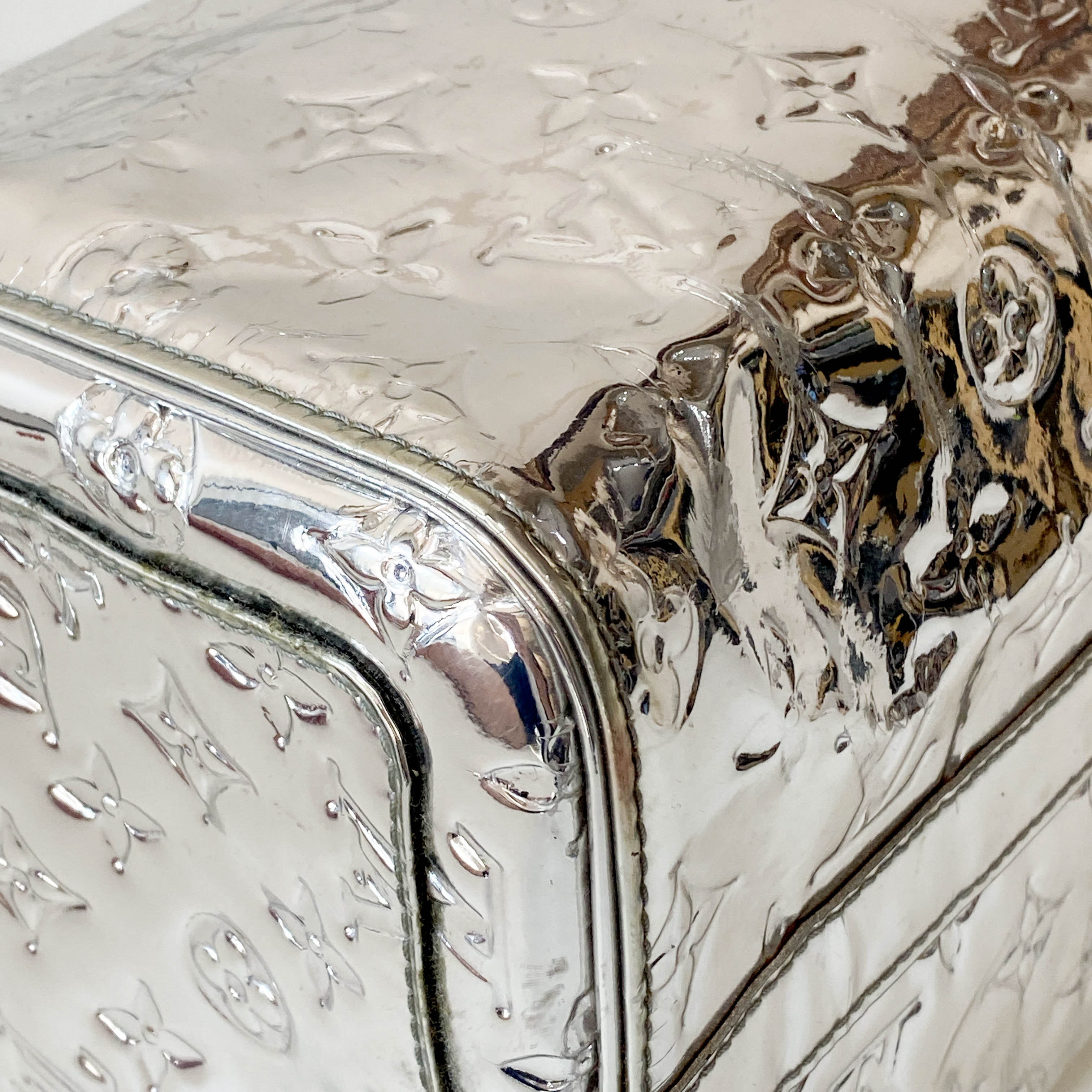 Speedy 30 Monogram Miroir Silver Vynyl Bag