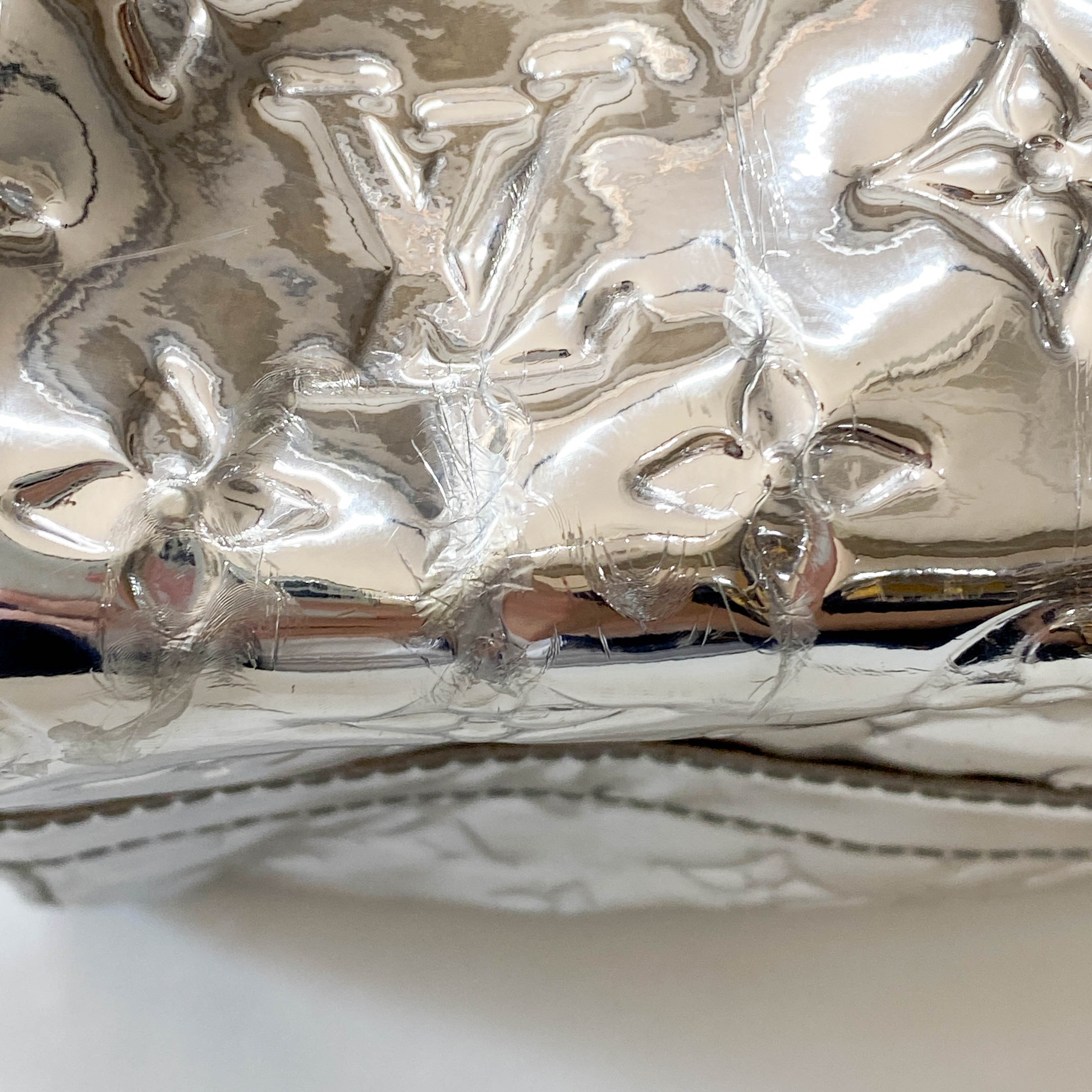 Speedy 30 Monogram Miroir Silver Vynyl Bag