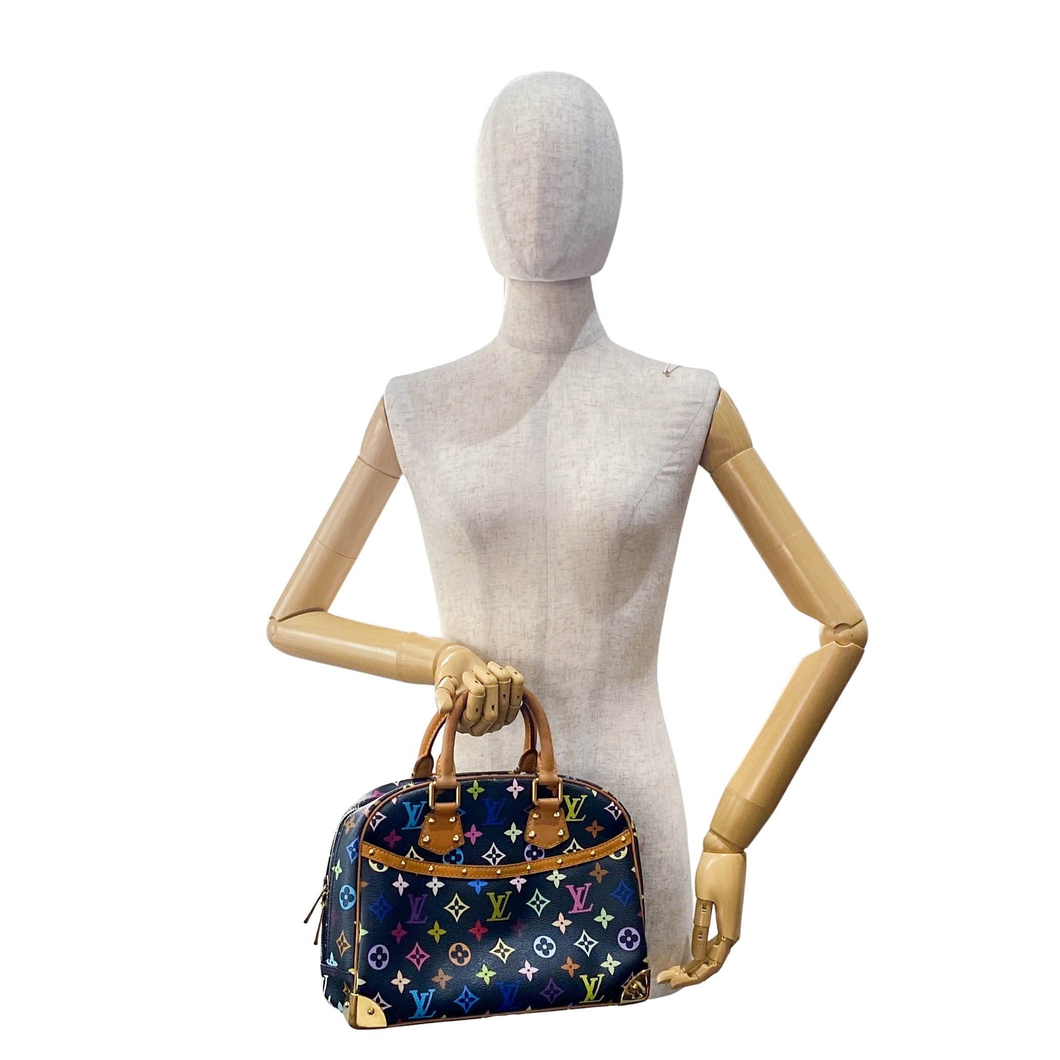 Louis Vuitton x Takashi Murakami Multicolor Trouville Monogram Bag