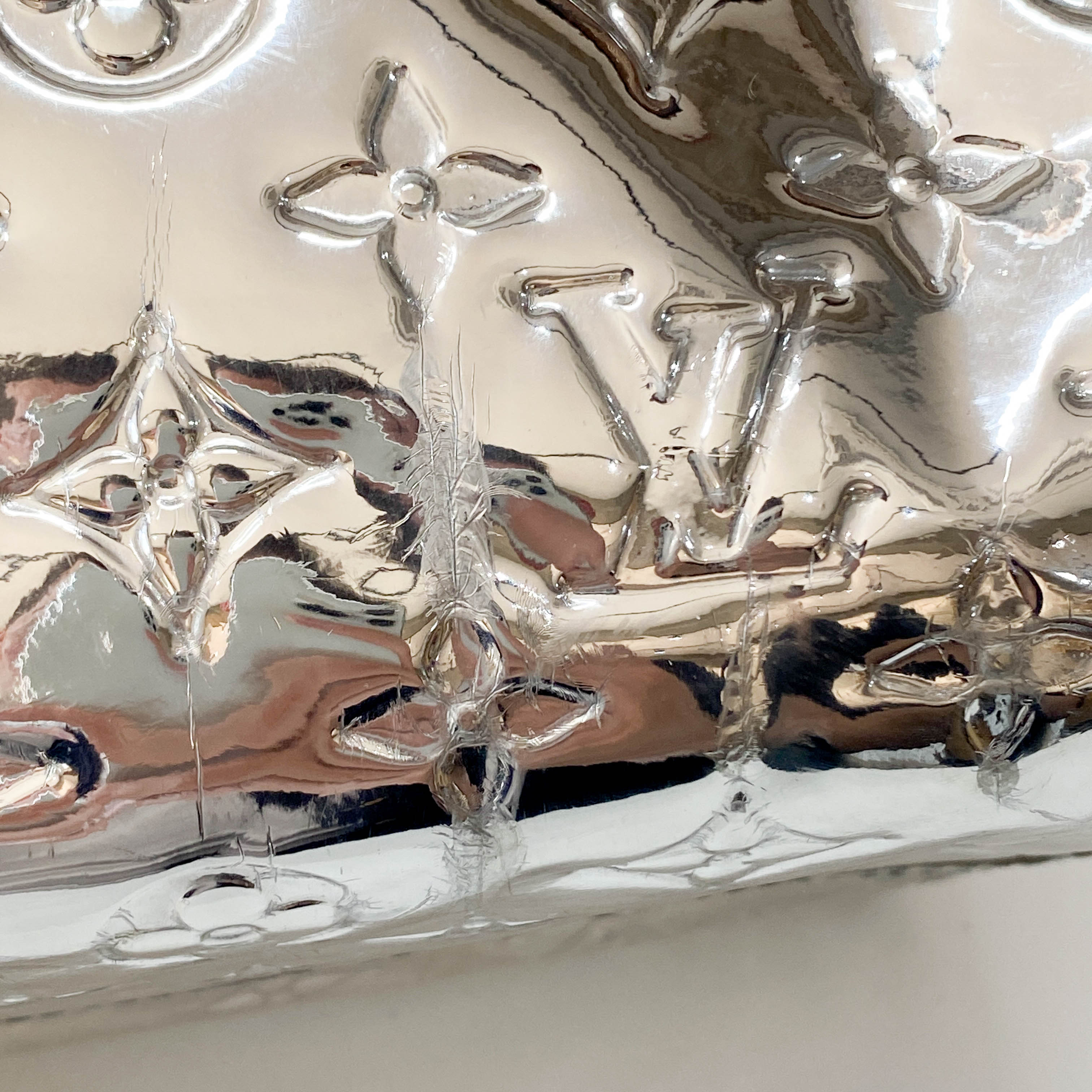 Speedy 30 Monogram Miroir Silver Vynyl Bag