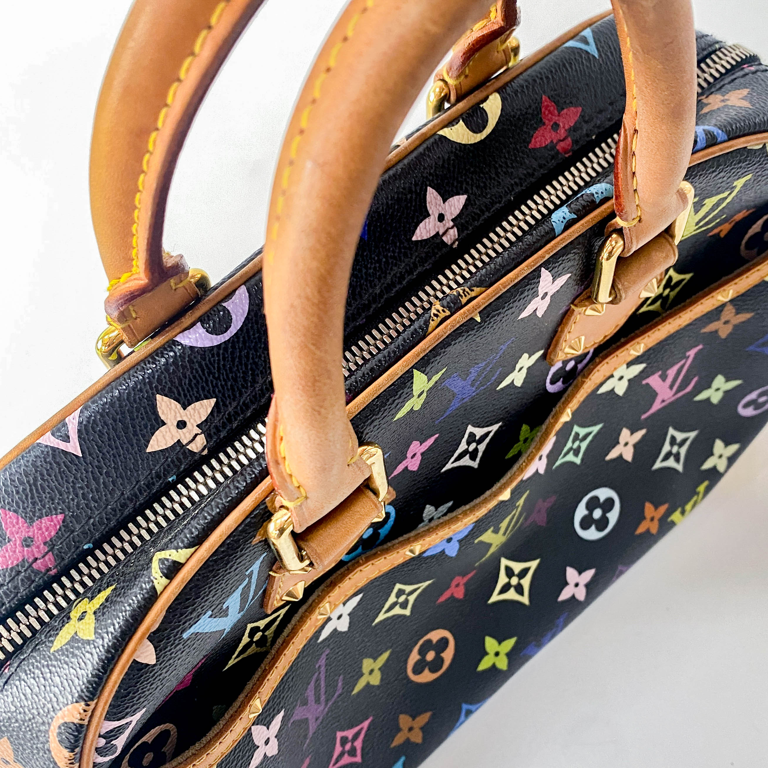 Louis Vuitton x Takashi Murakami Multicolor Trouville Monogram Bag