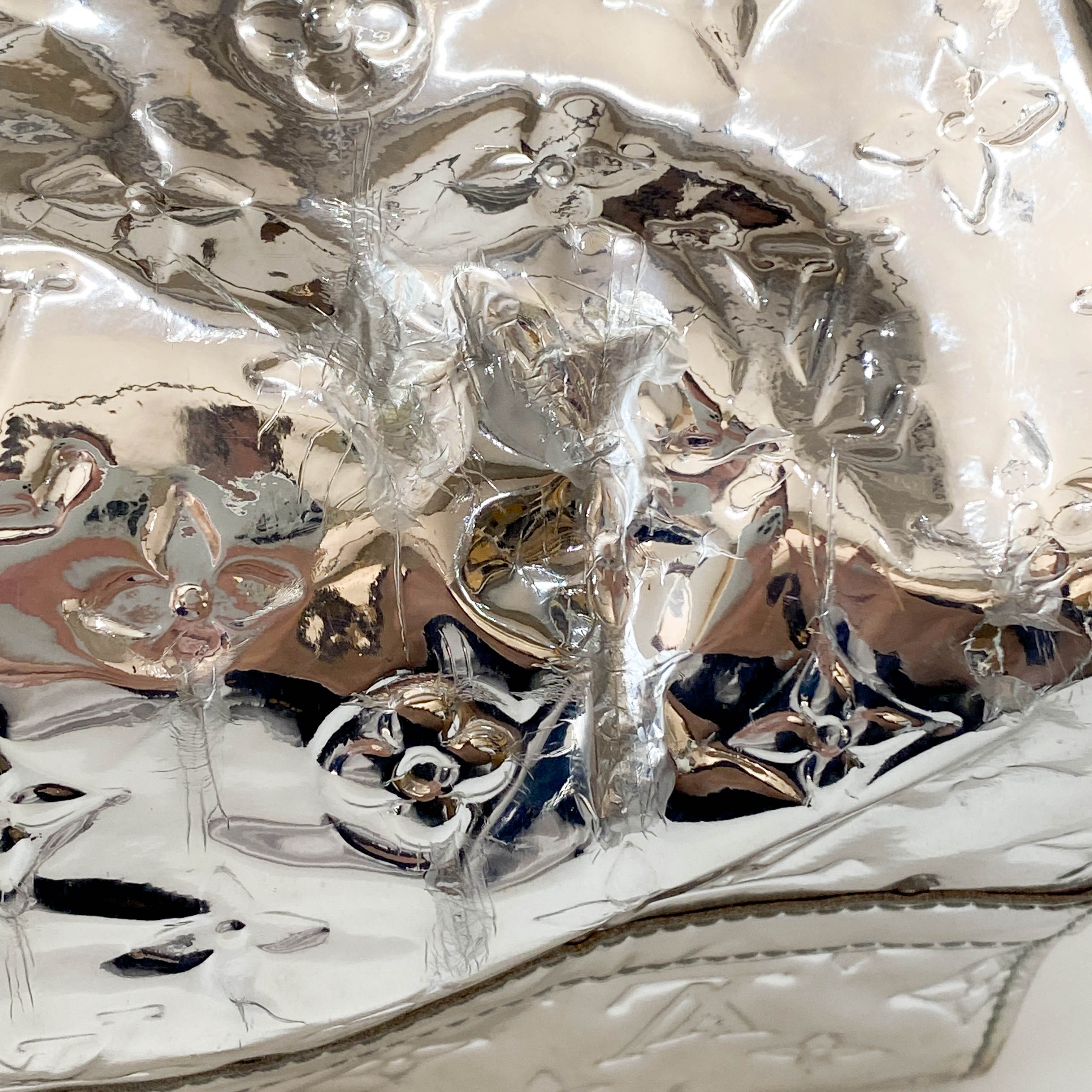 Speedy 30 Monogram Miroir Silver Vynyl Bag