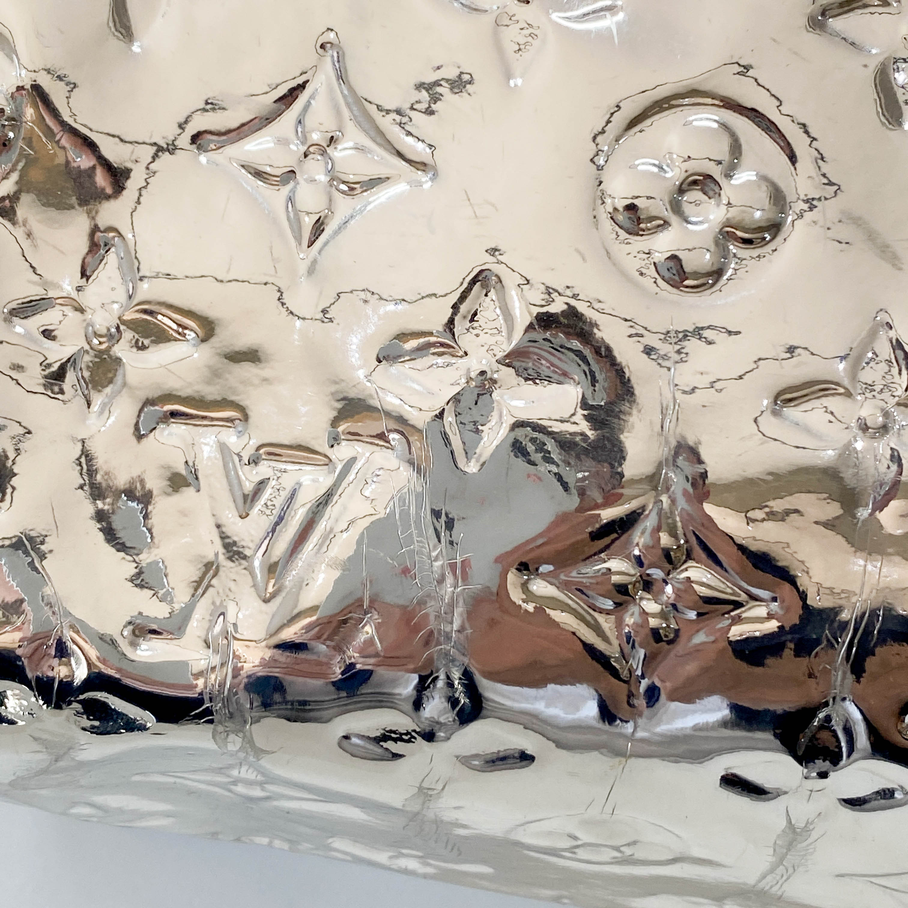 Speedy 30 Monogram Miroir Silver Vynyl Bag