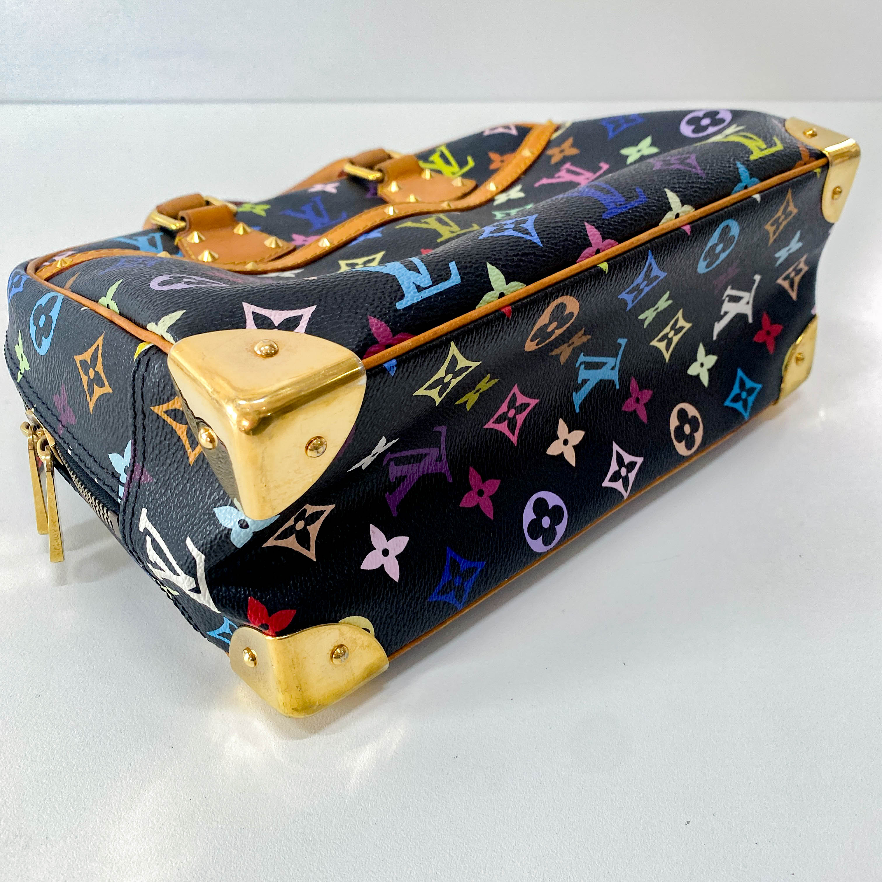 Louis Vuitton x Takashi Murakami Multicolor Trouville Monogram Bag