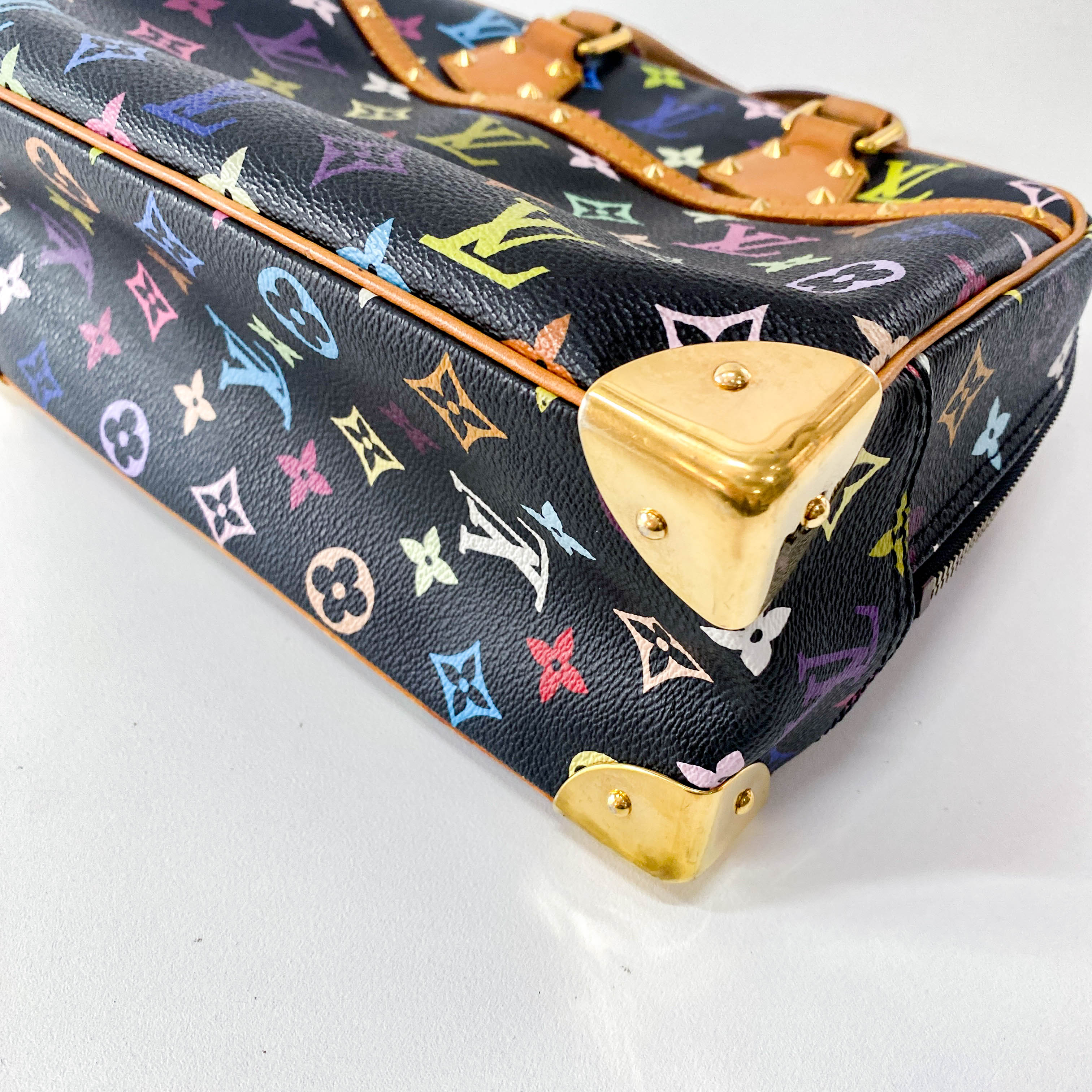Louis Vuitton x Takashi Murakami Multicolor Trouville Monogram Bag