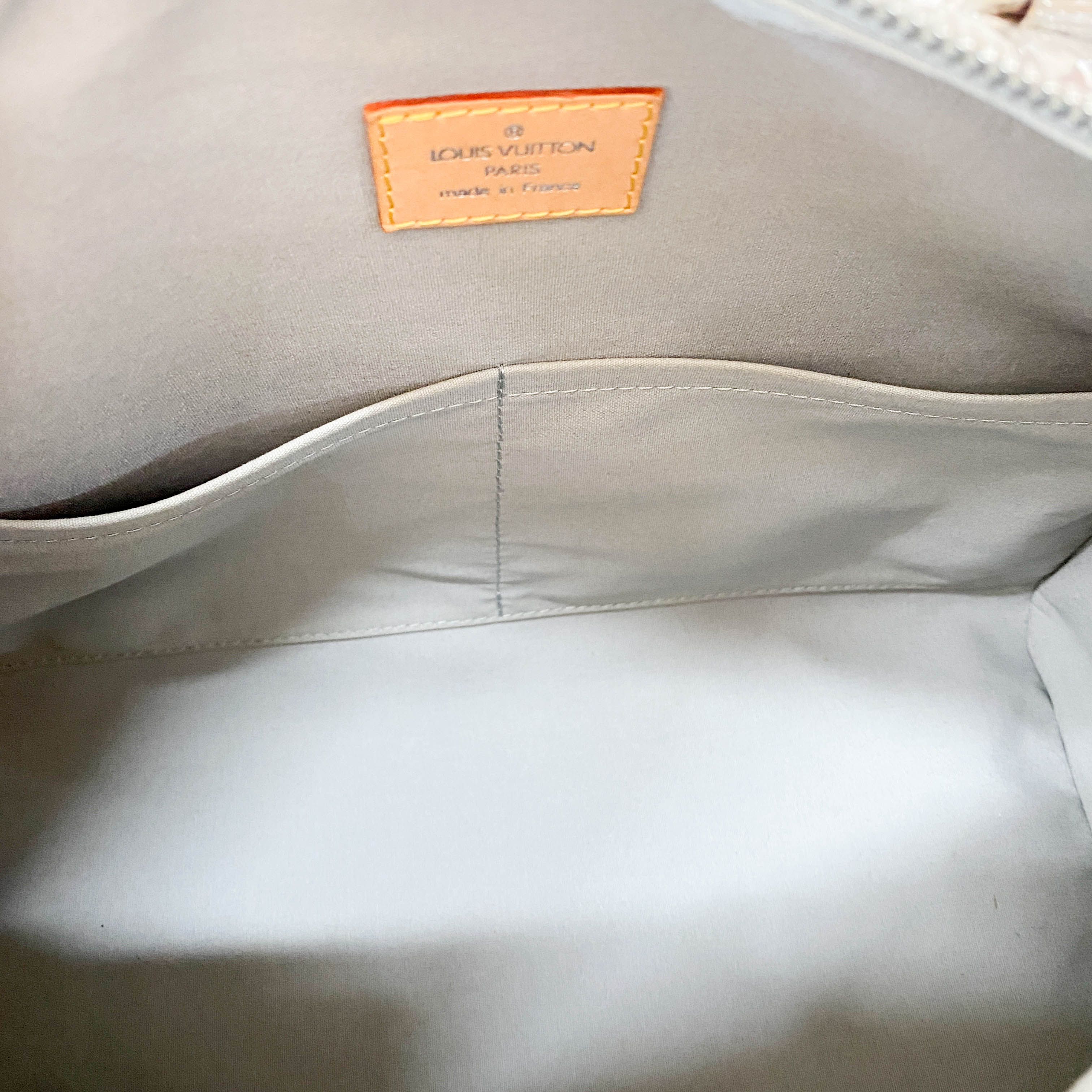 Speedy 30 Monogram Miroir Silver Vynyl Bag