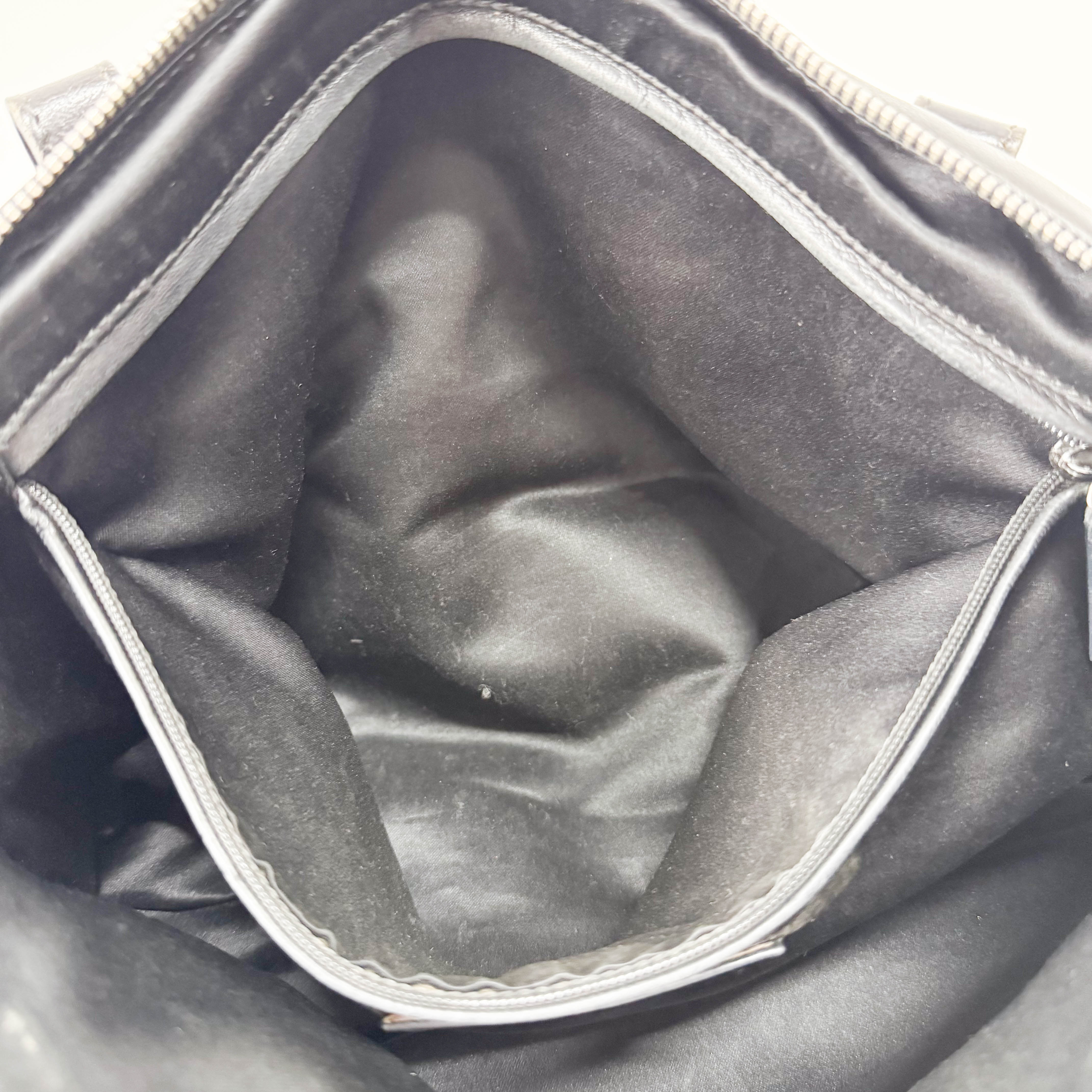 Black Leather Studs Shoulder Bag