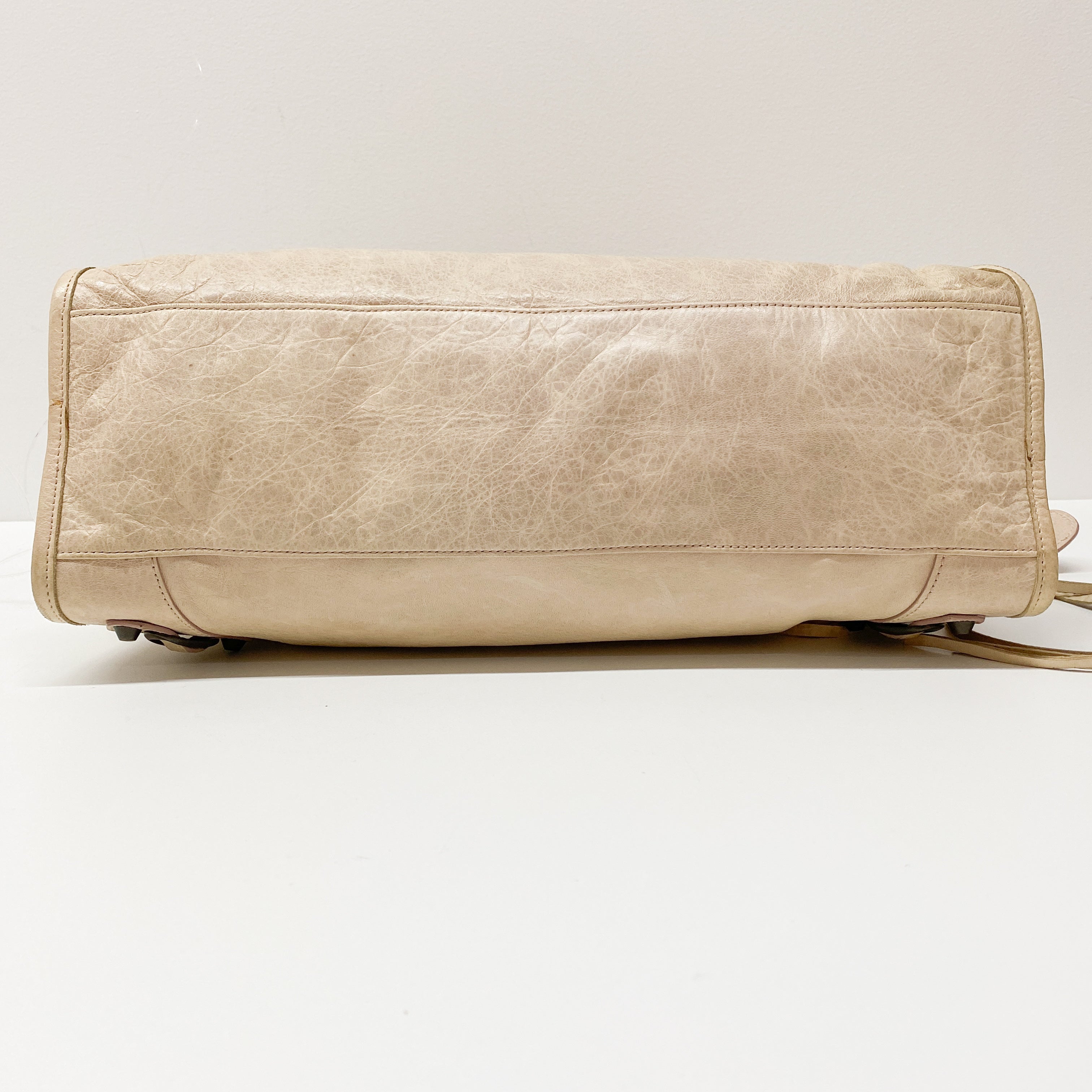 The City Neutral Leather Two Way Bag