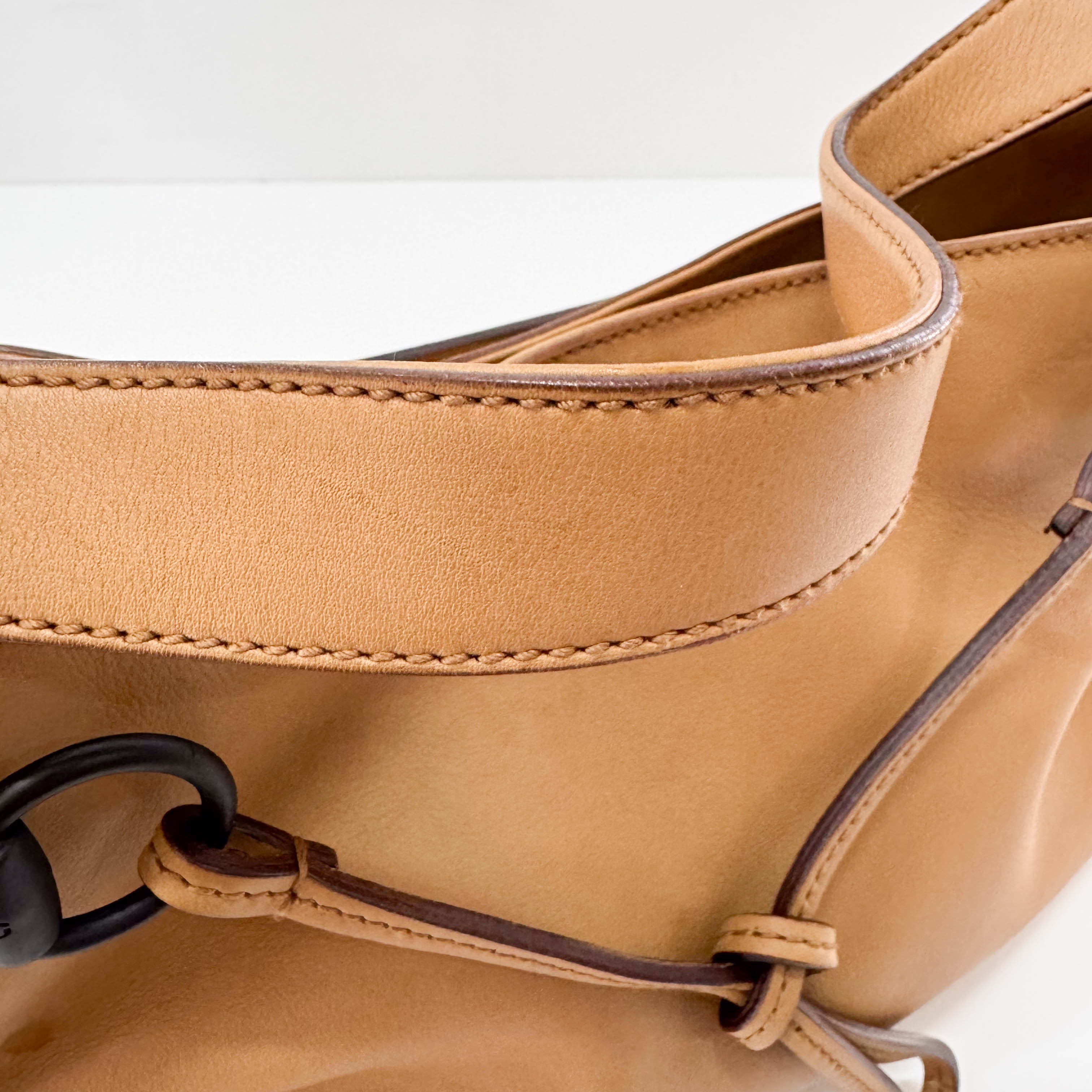 Horsebit Hobo Brown Leather Shoulder Bag