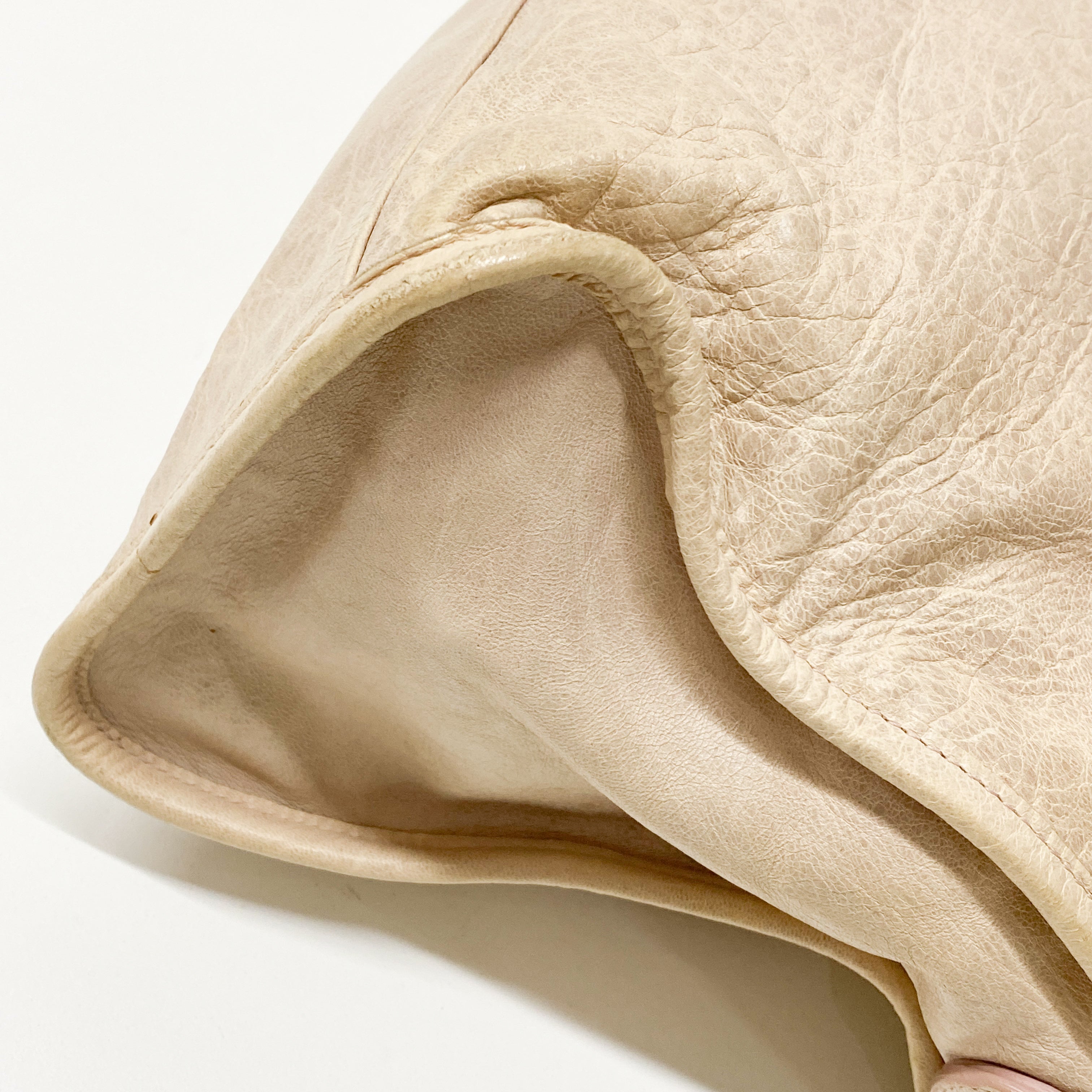 The City Neutral Leather Two Way Bag