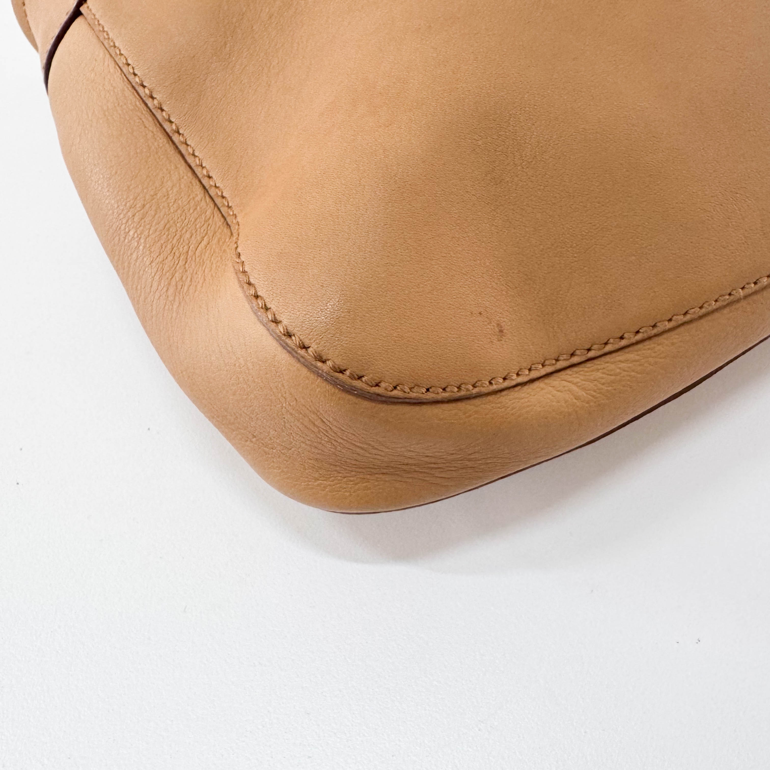 Horsebit Hobo Brown Leather Shoulder Bag