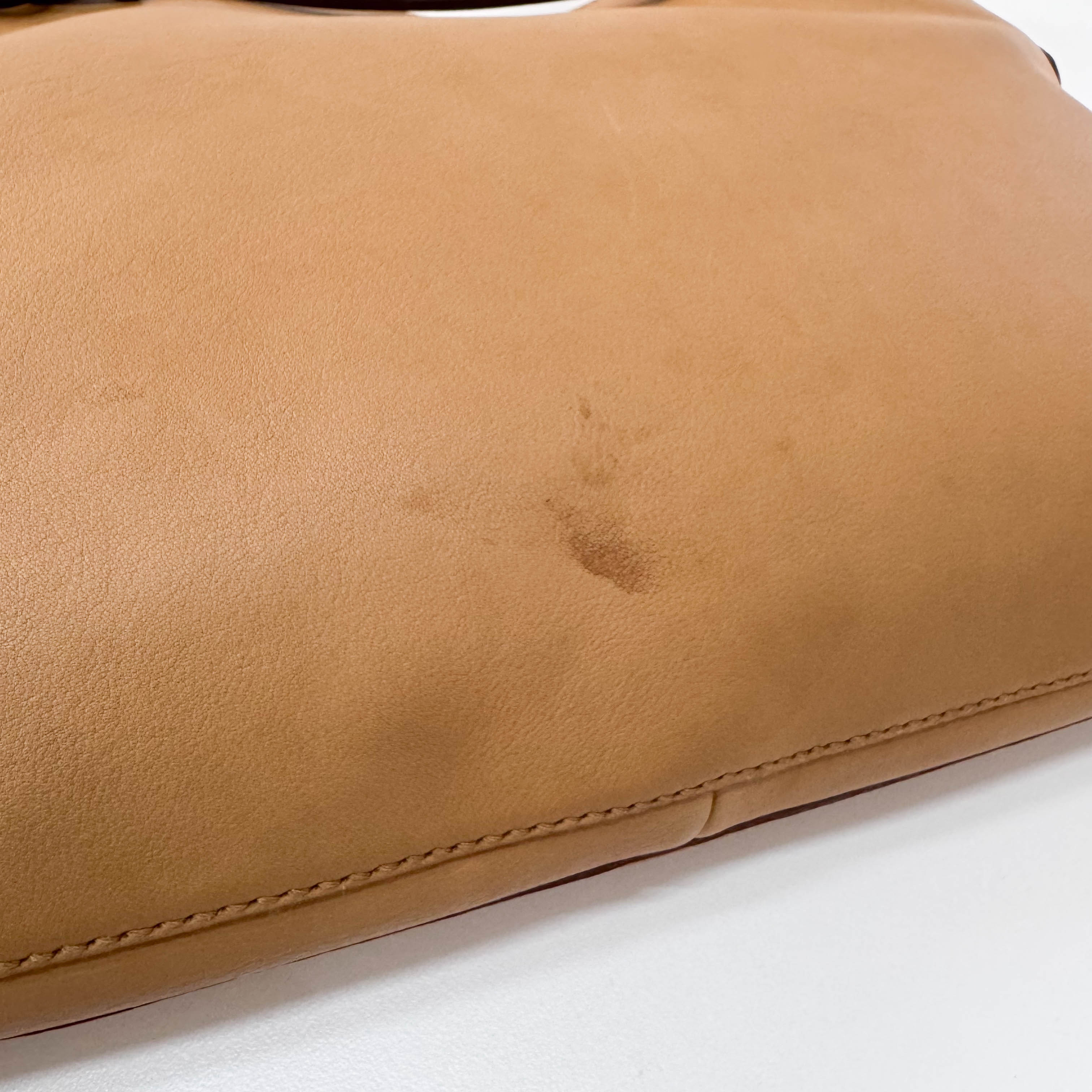 Horsebit Hobo Brown Leather Shoulder Bag