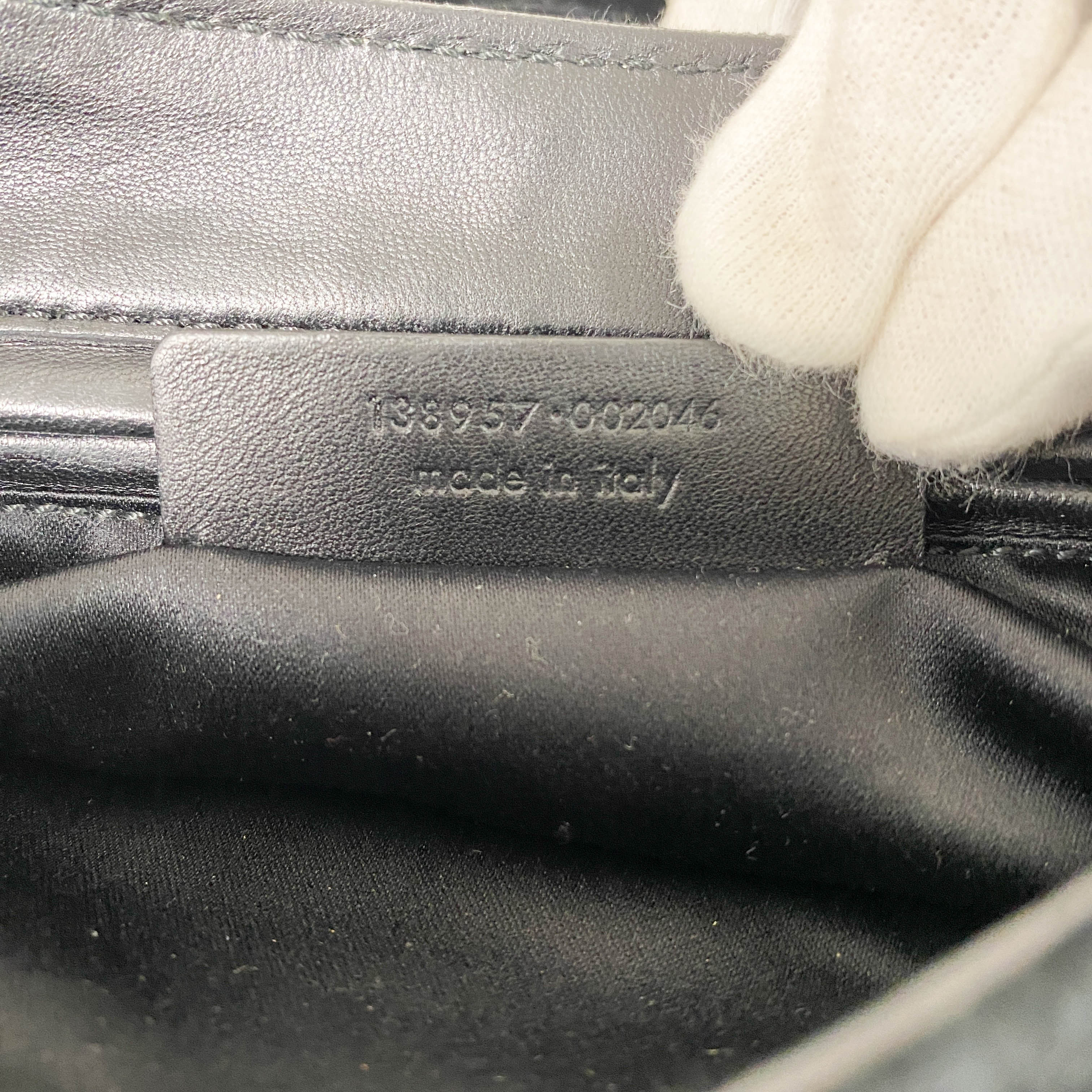 YSL Rive Gauche Black Velvet Shoulder Bag