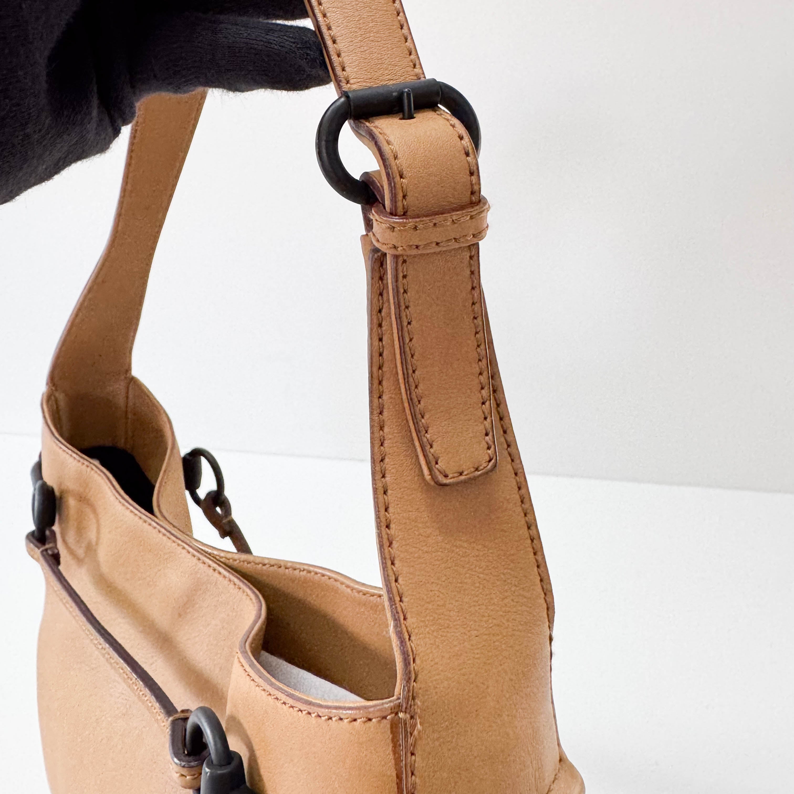 Horsebit Hobo Brown Leather Shoulder Bag