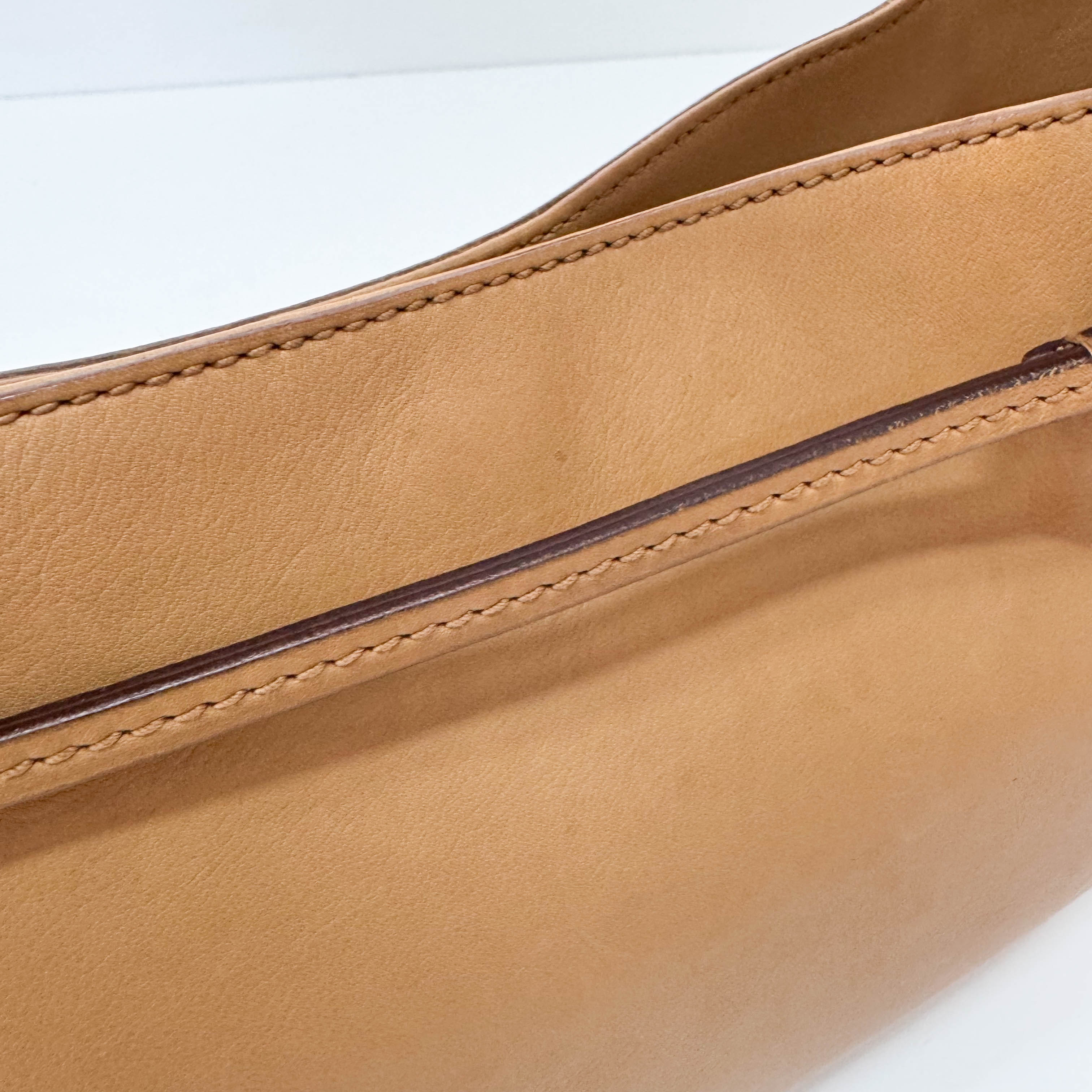 Horsebit Hobo Brown Leather Shoulder Bag