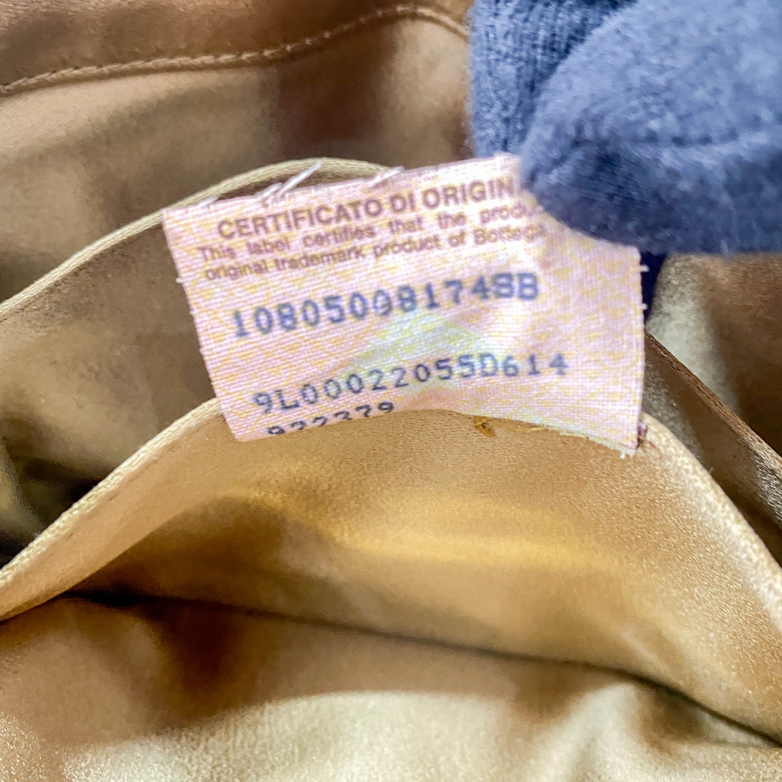 Gold Intrecciato Satin Handbag