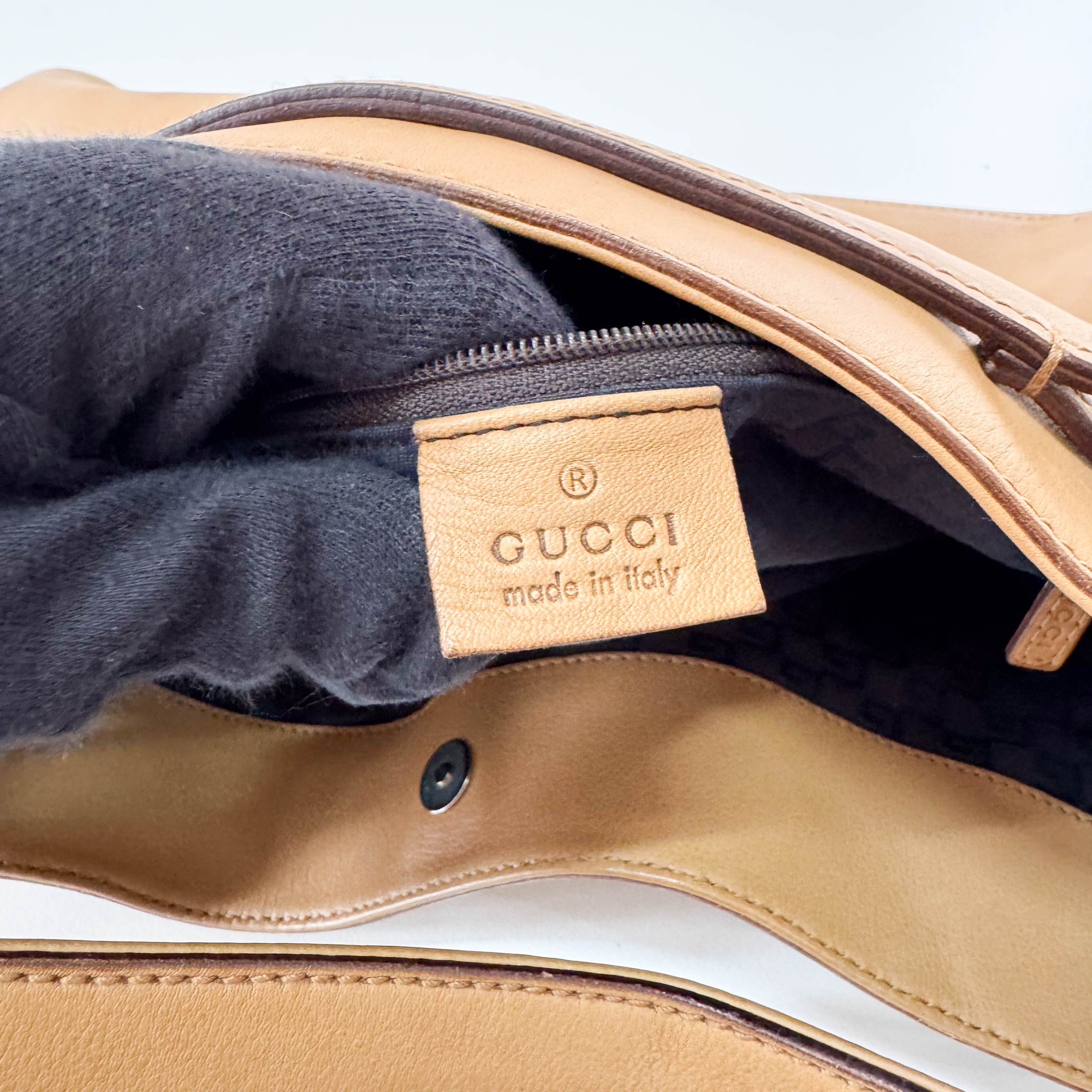 Horsebit Hobo Brown Leather Shoulder Bag