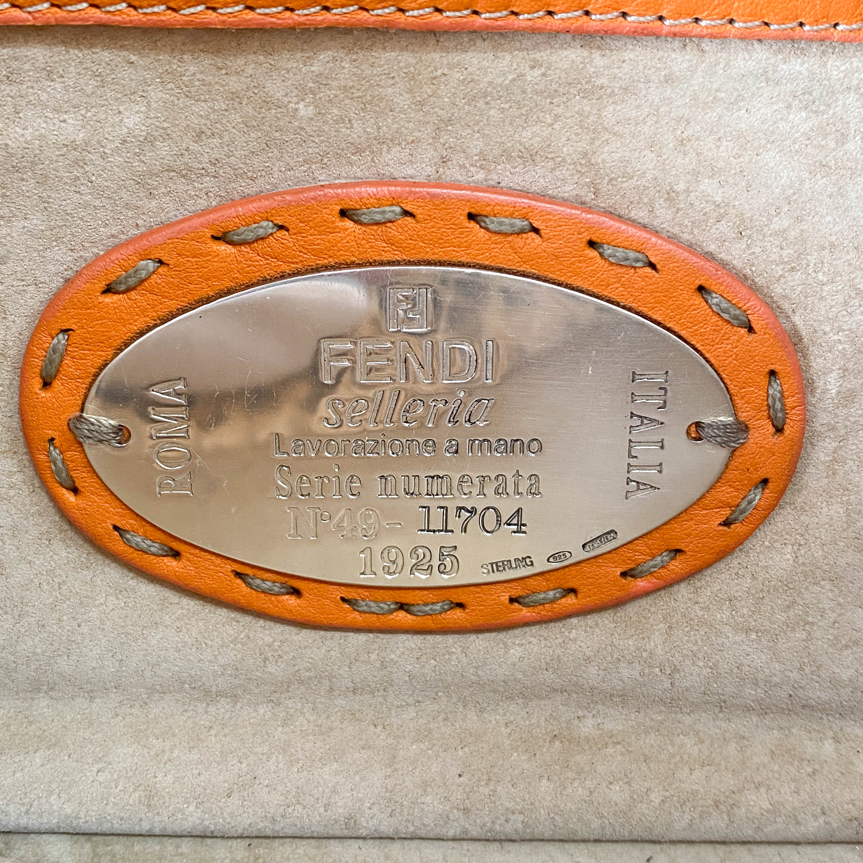 Selleria Baguette Grey Python Embossed Leather Shoulder Bag