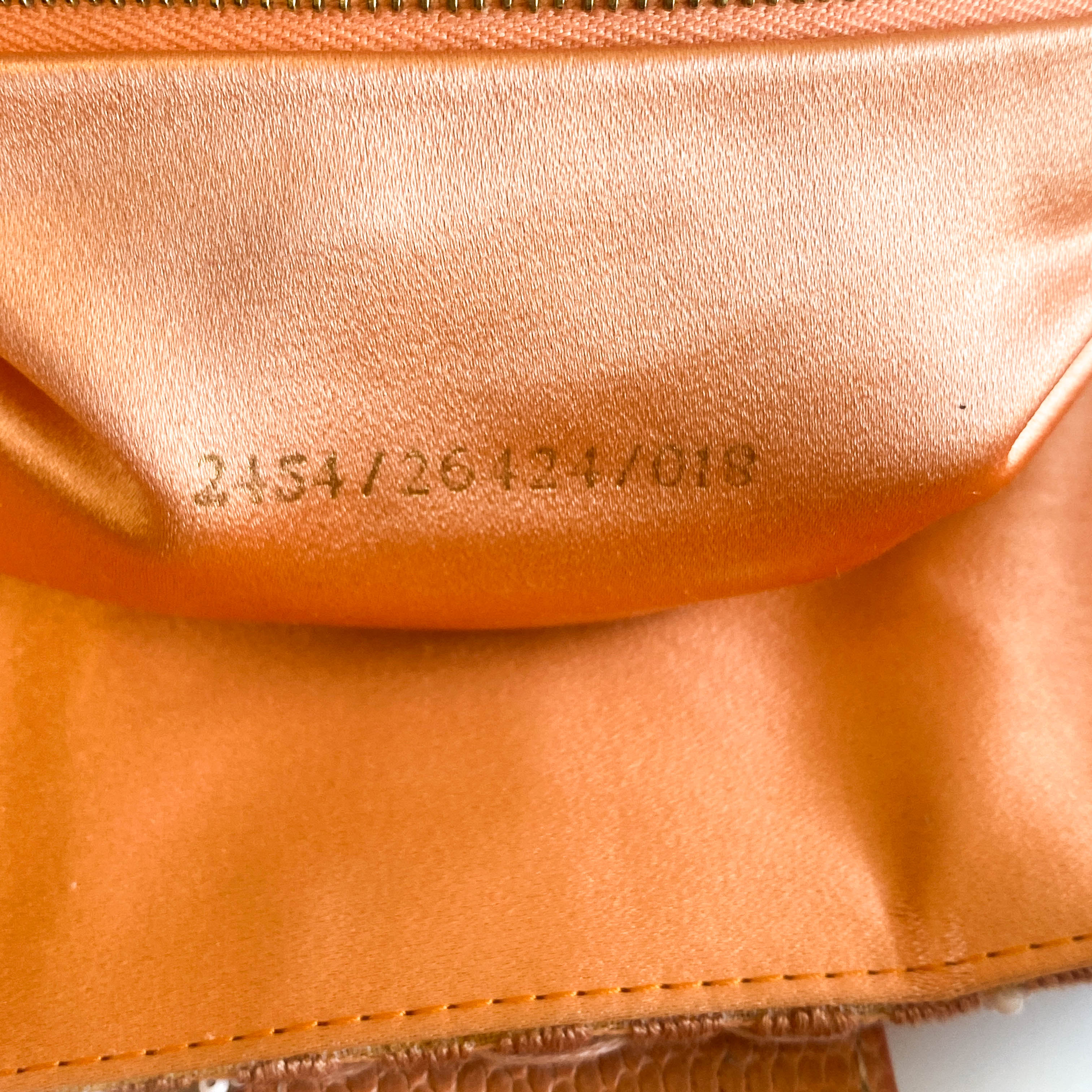 Baguette Orange Beaded Shoulder Bag