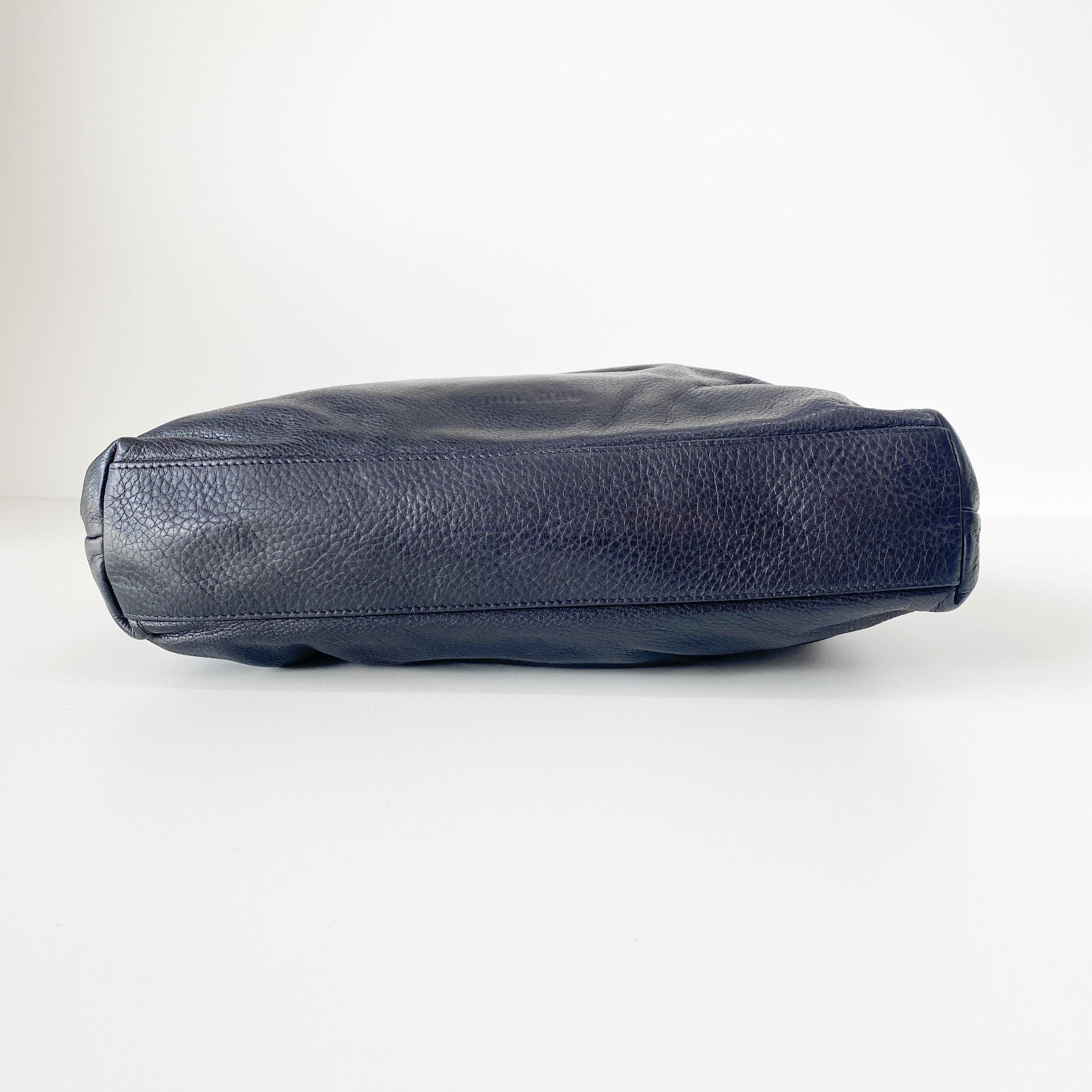 Vintage Archive Black Leather Tote Bag