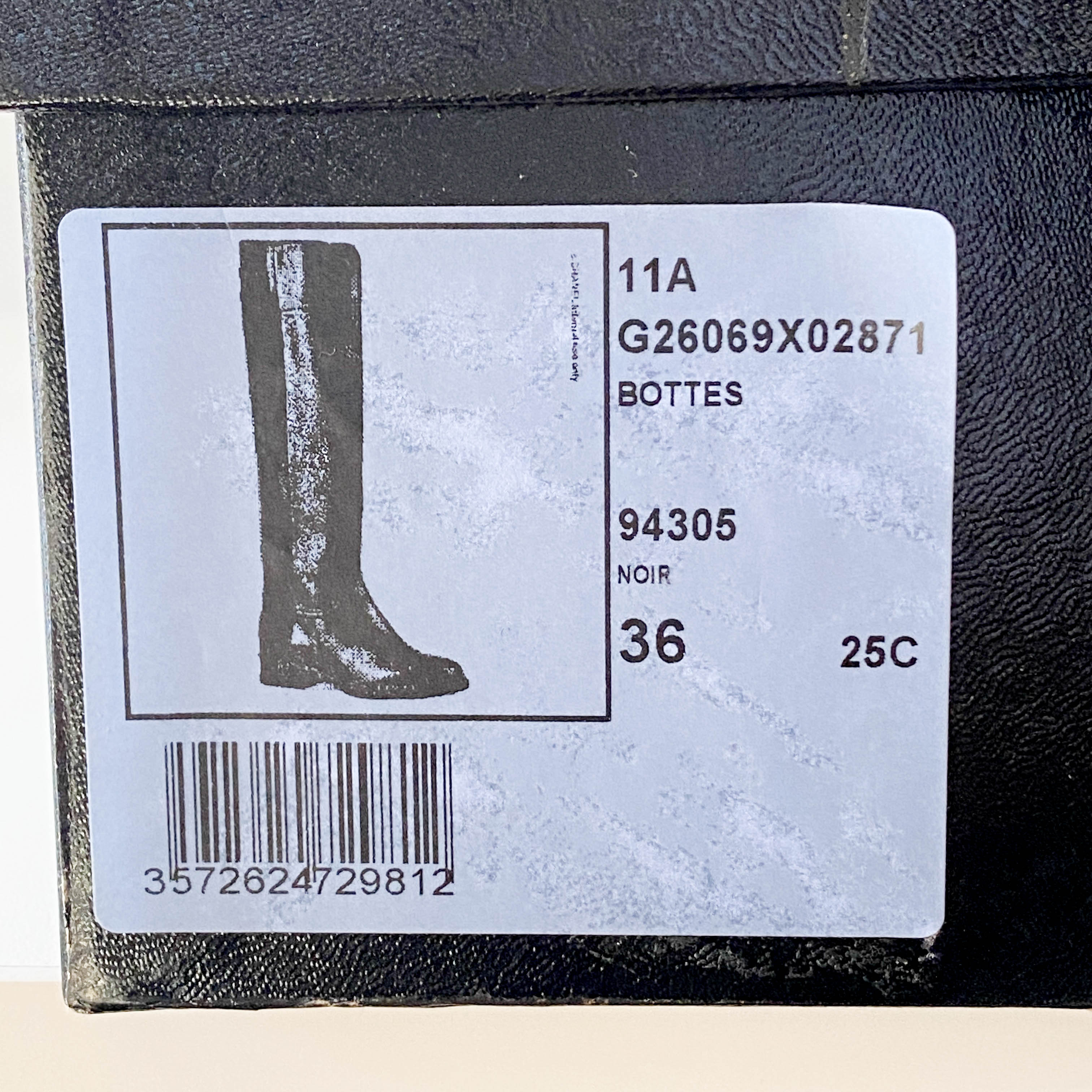 Black Leather High Boots