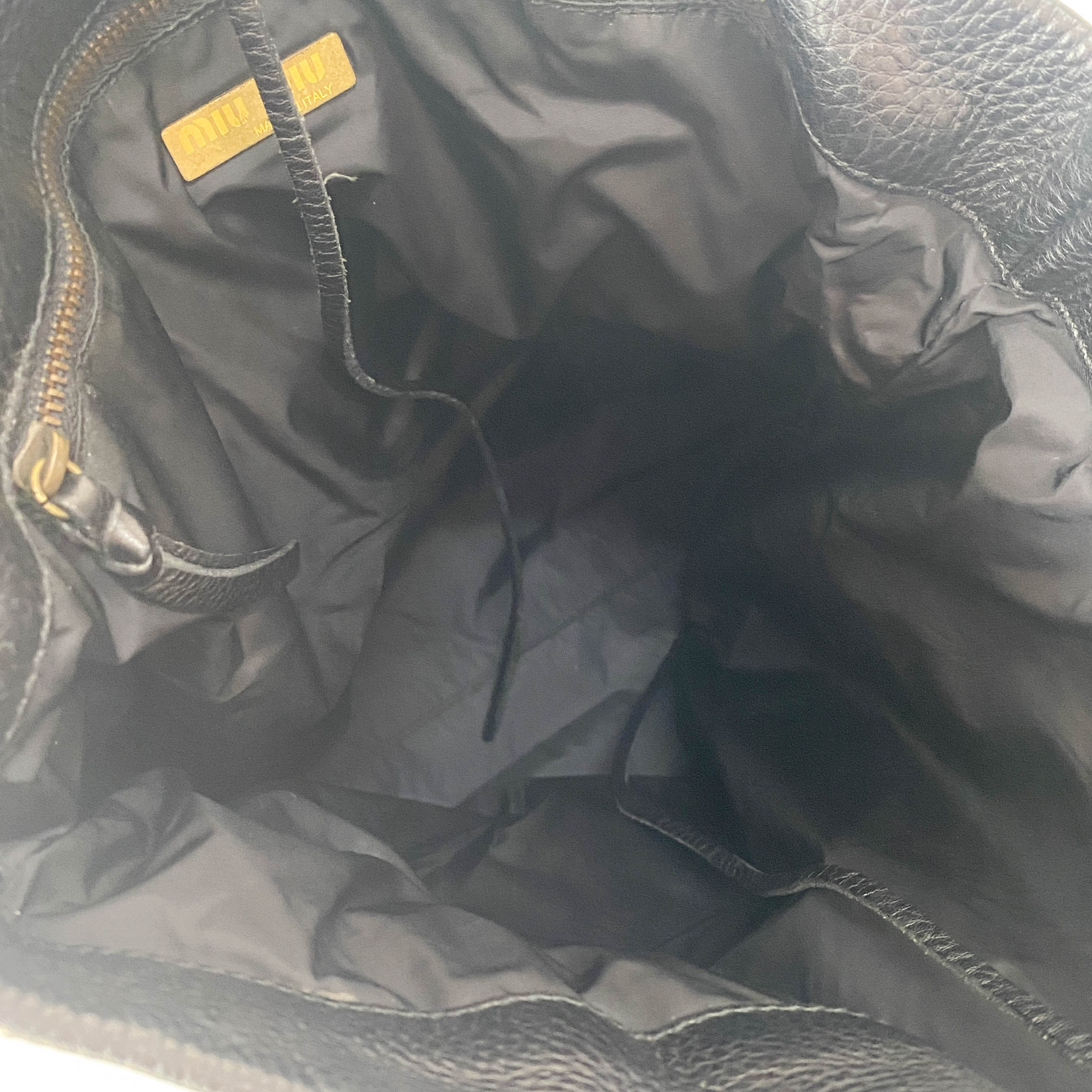 Vintage Archive Black Leather Tote Bag