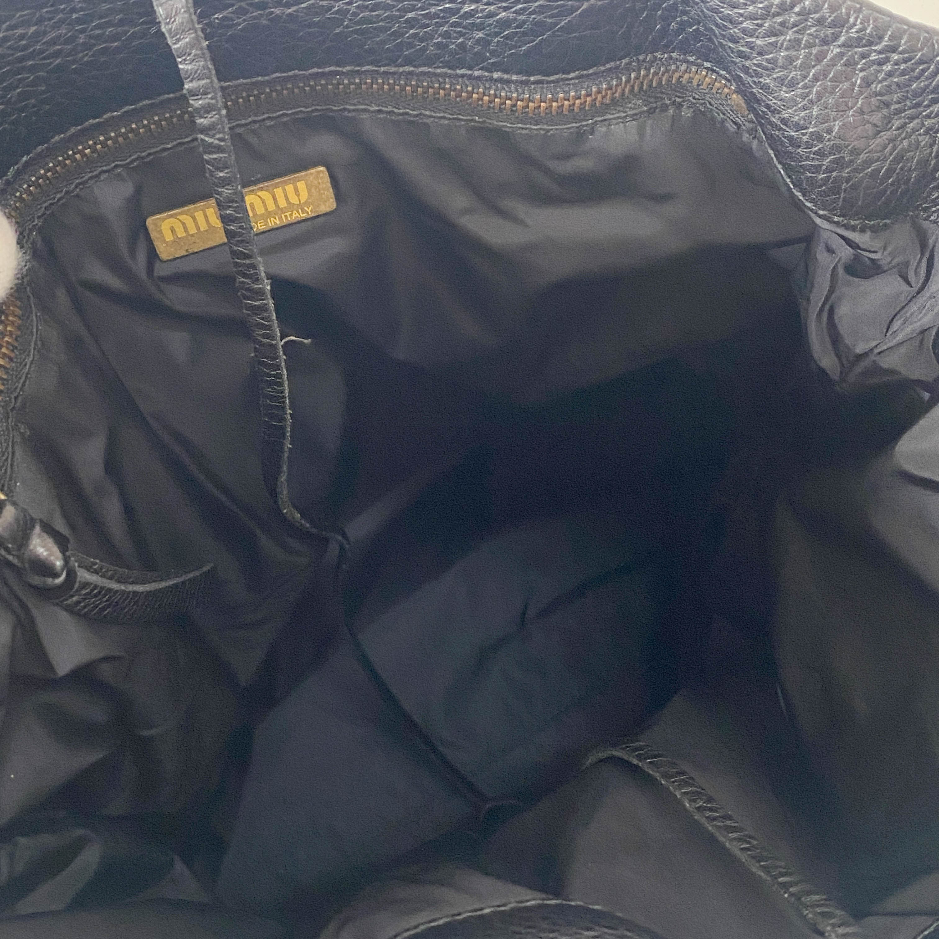 Vintage Archive Black Leather Tote Bag