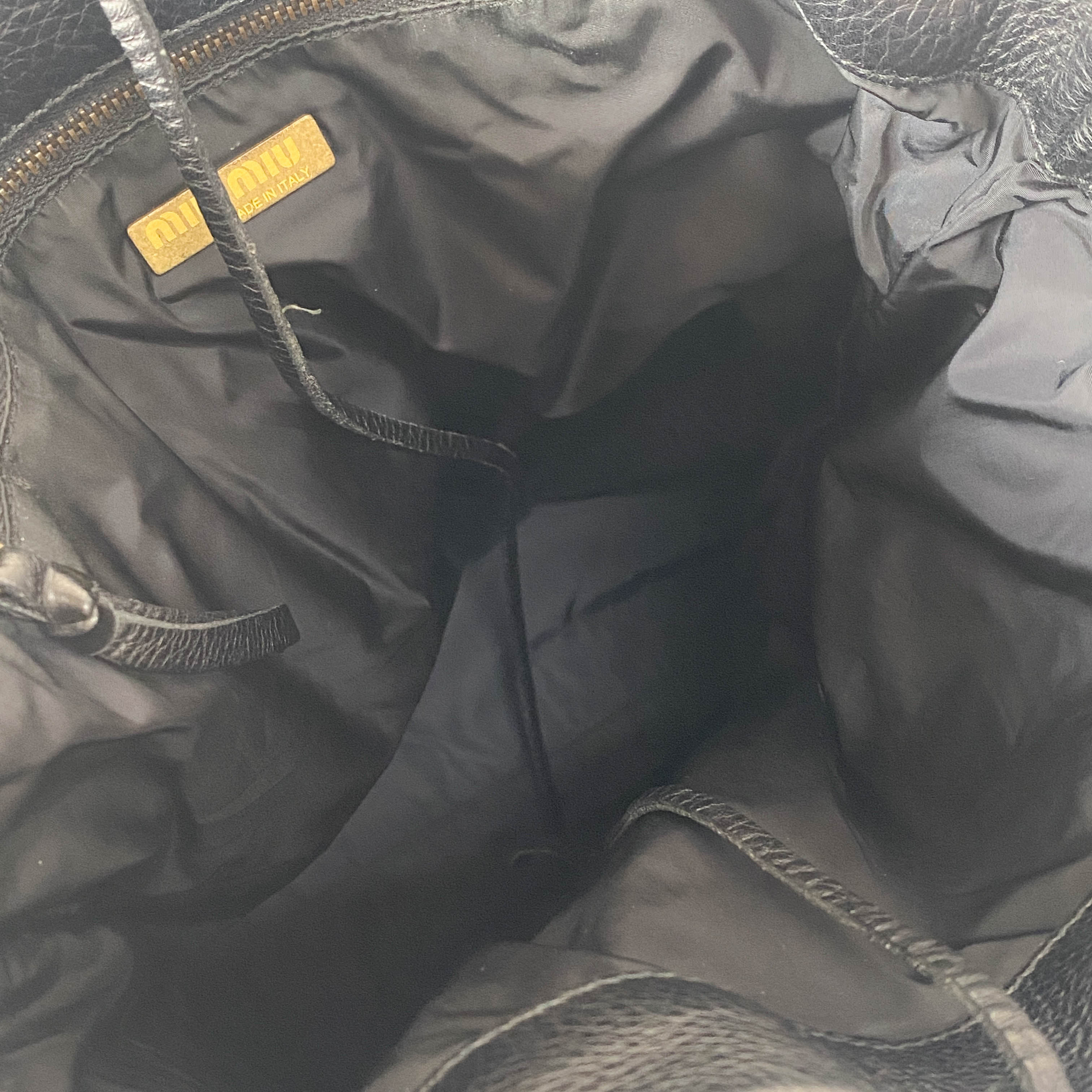 Vintage Archive Black Leather Tote Bag