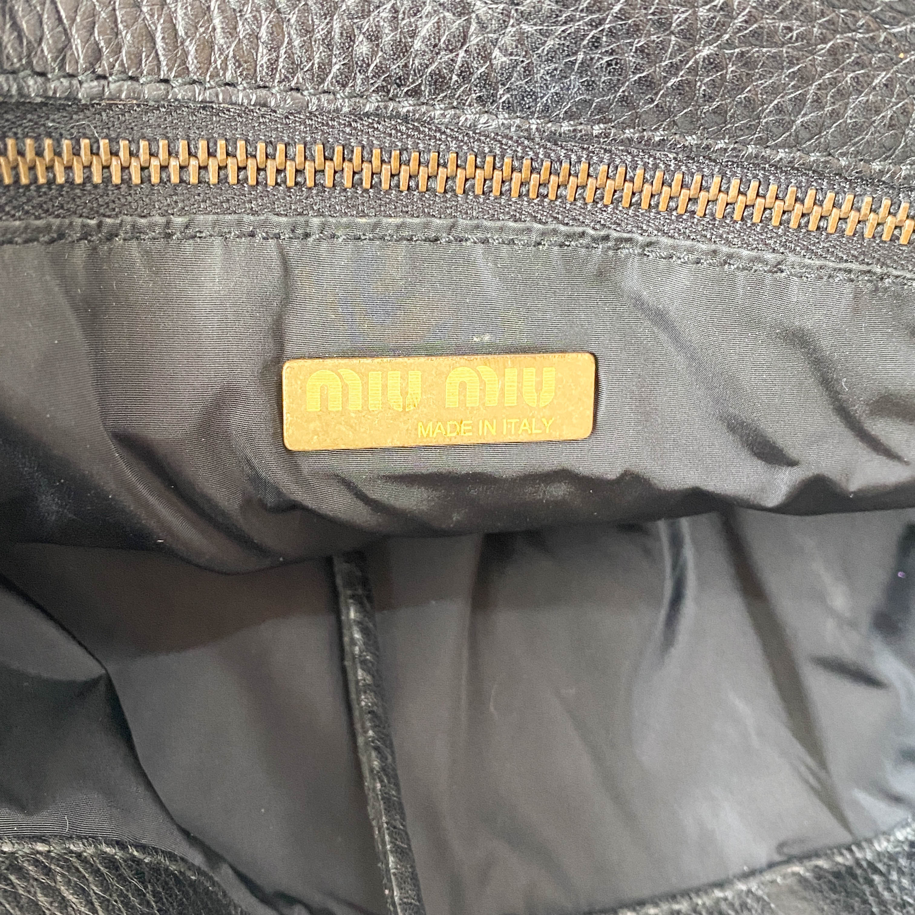 Vintage Archive Black Leather Tote Bag