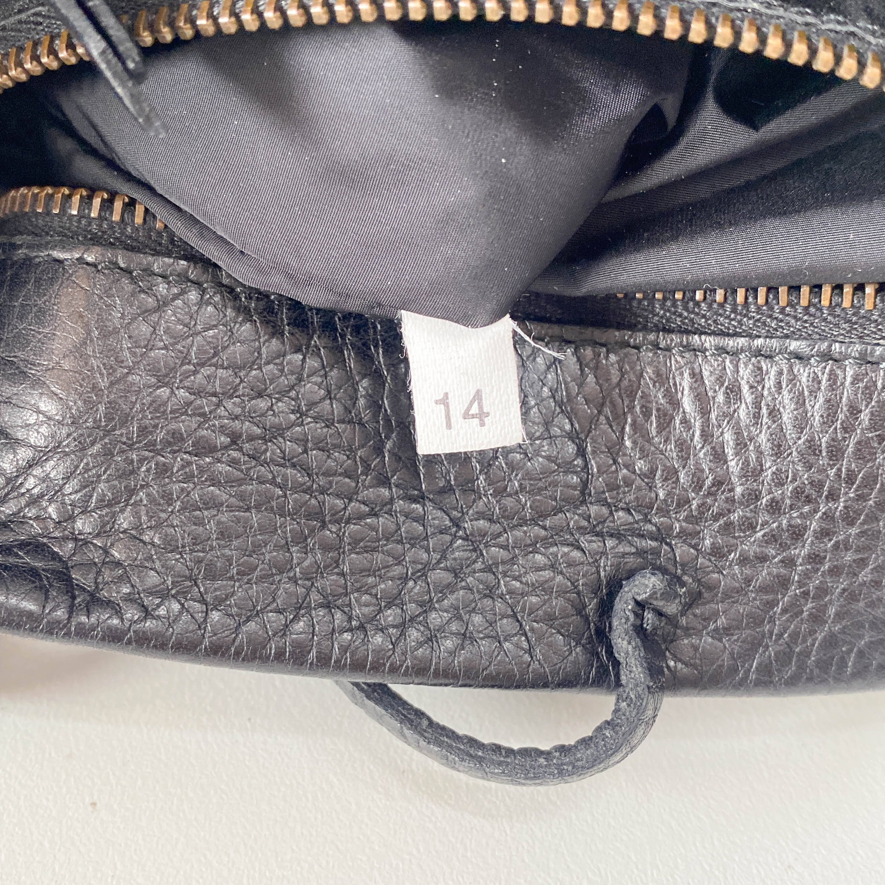 Vintage Archive Black Leather Tote Bag