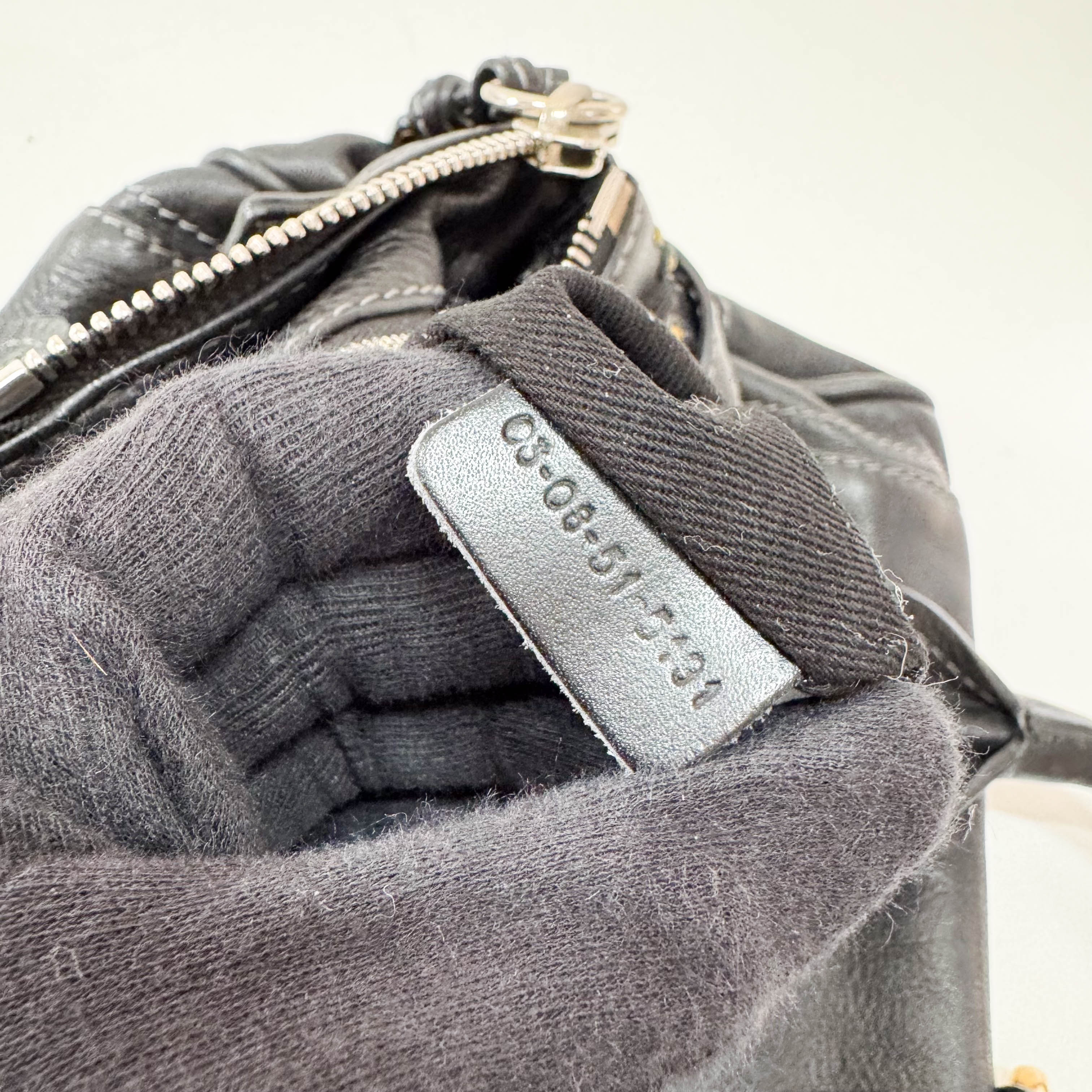 Paddington Black Leather Shoulder Bag