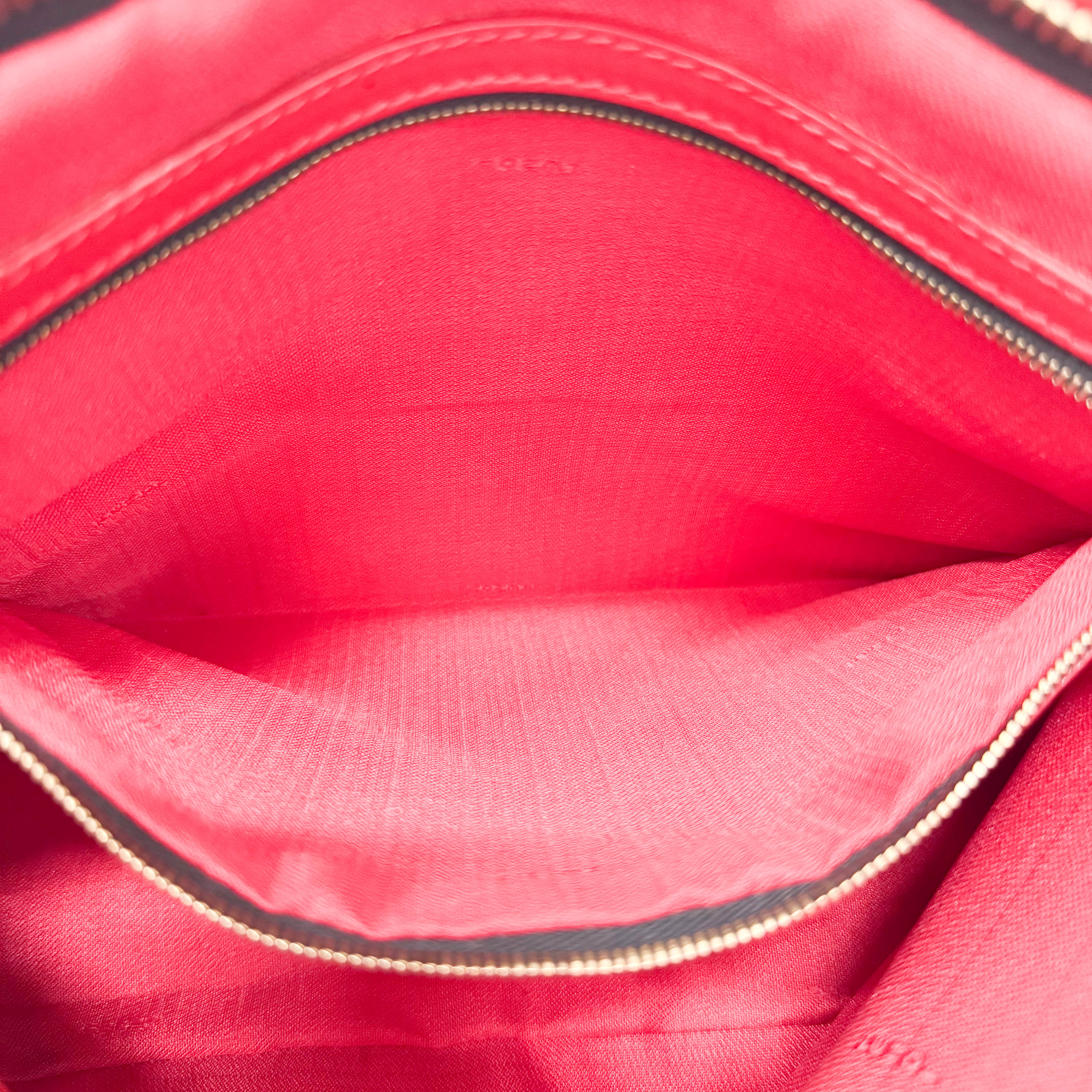 Brown Jaguar Print Canvas Shoulder Bag