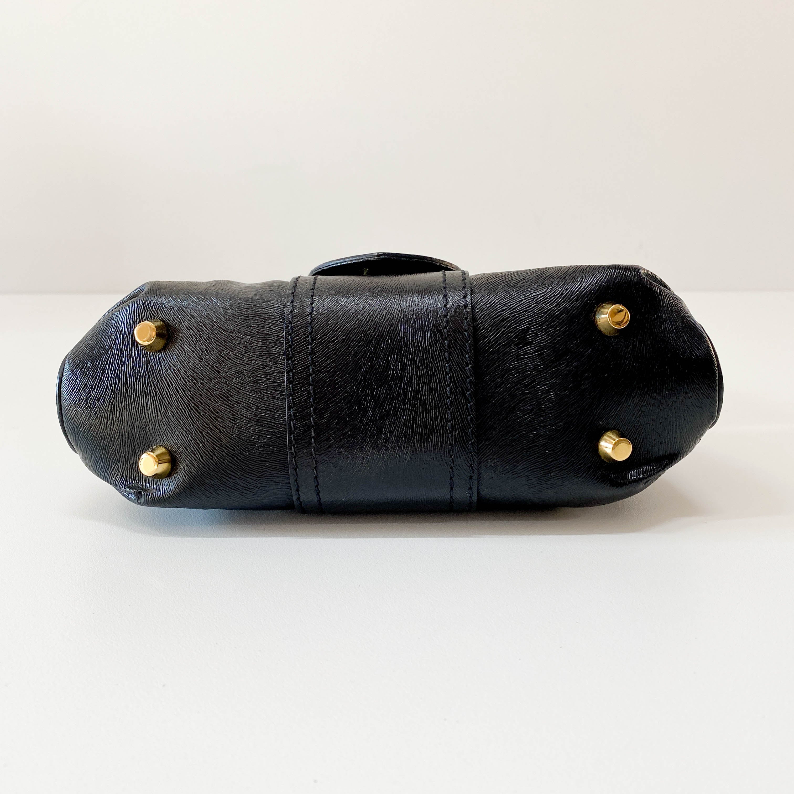 Mini Black Leather Bag