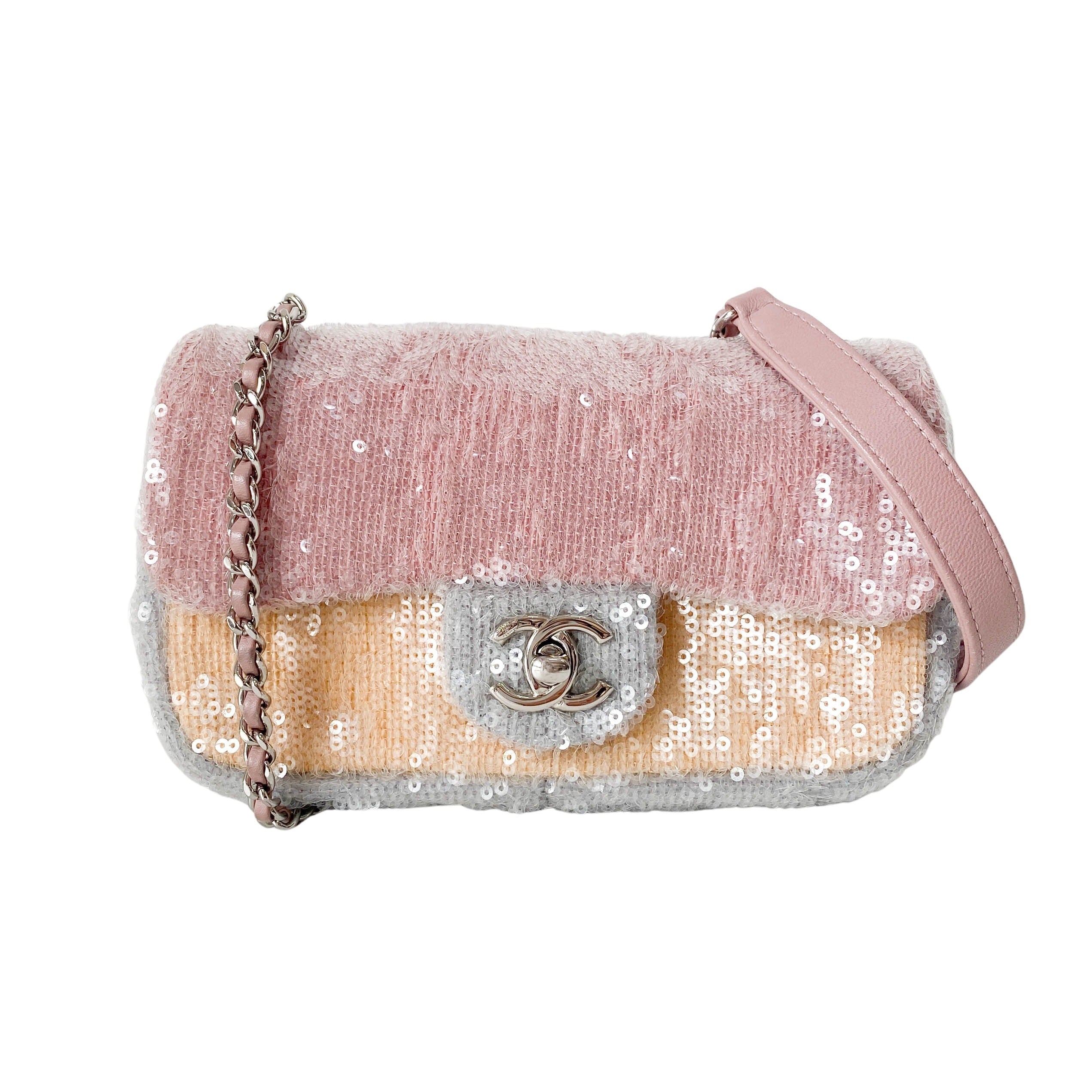 Small Waterfall Timeless Classic Sequin Bag