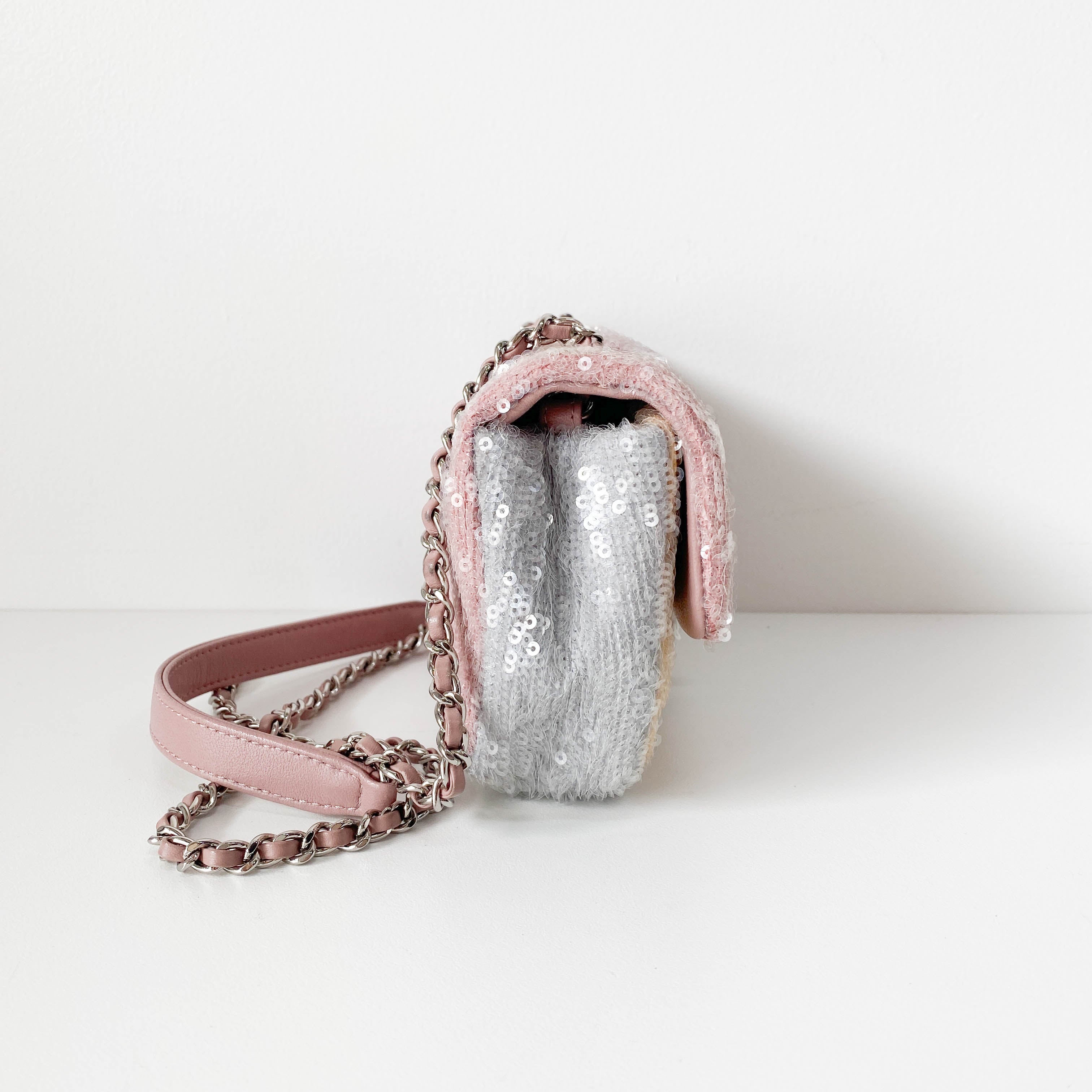 Small Waterfall Timeless Classic Sequin Bag