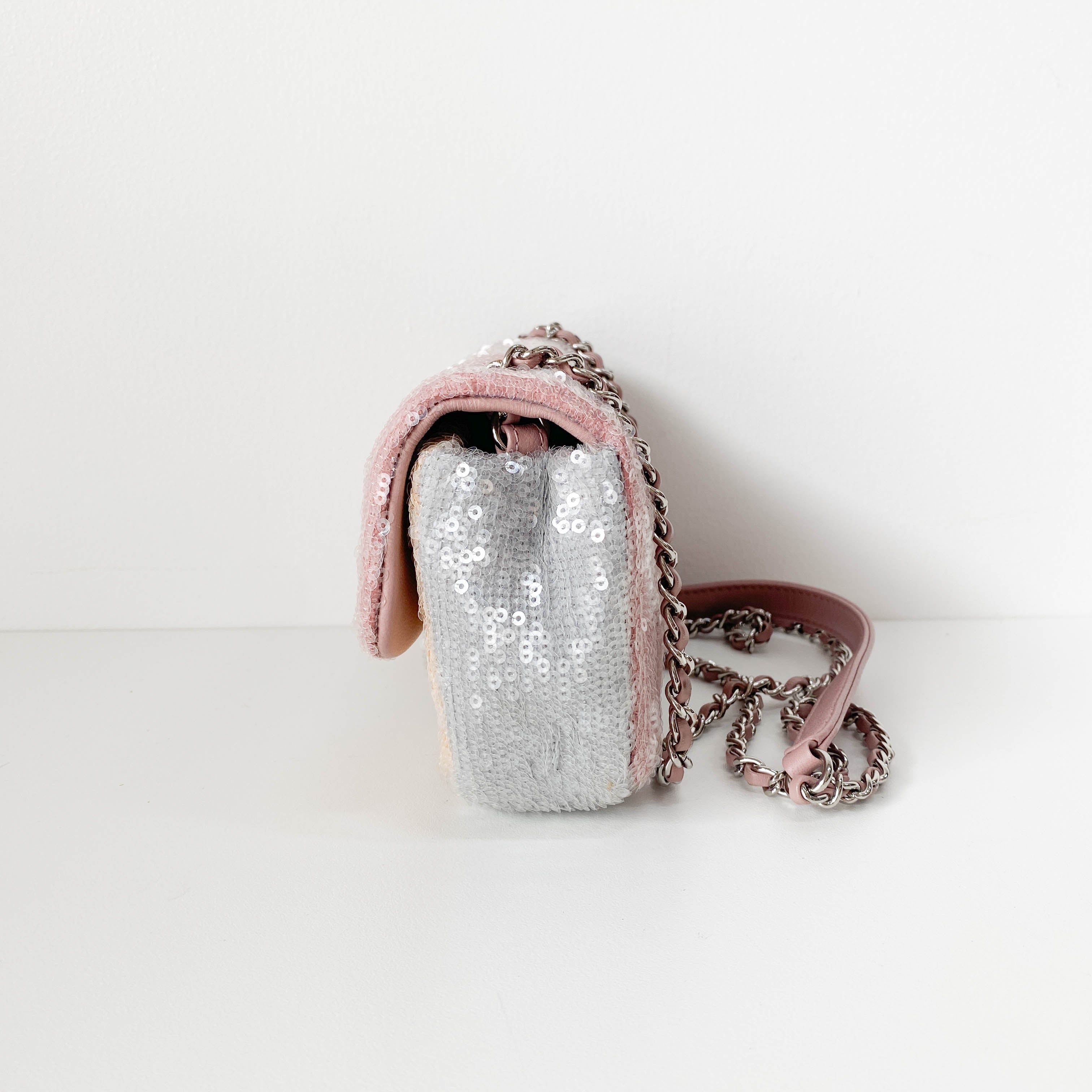 Small Waterfall Timeless Classic Sequin Bag