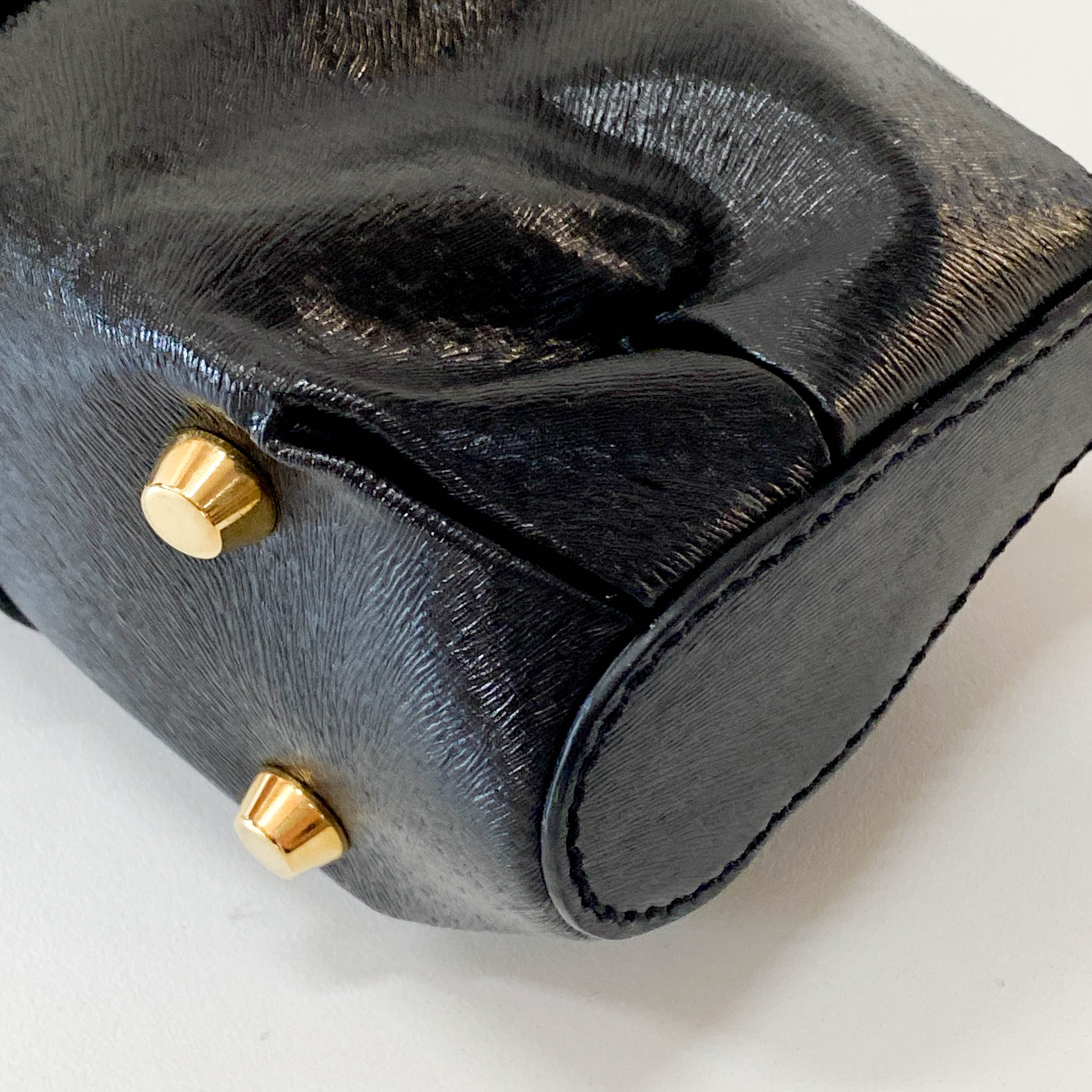 Mini Black Leather Bag