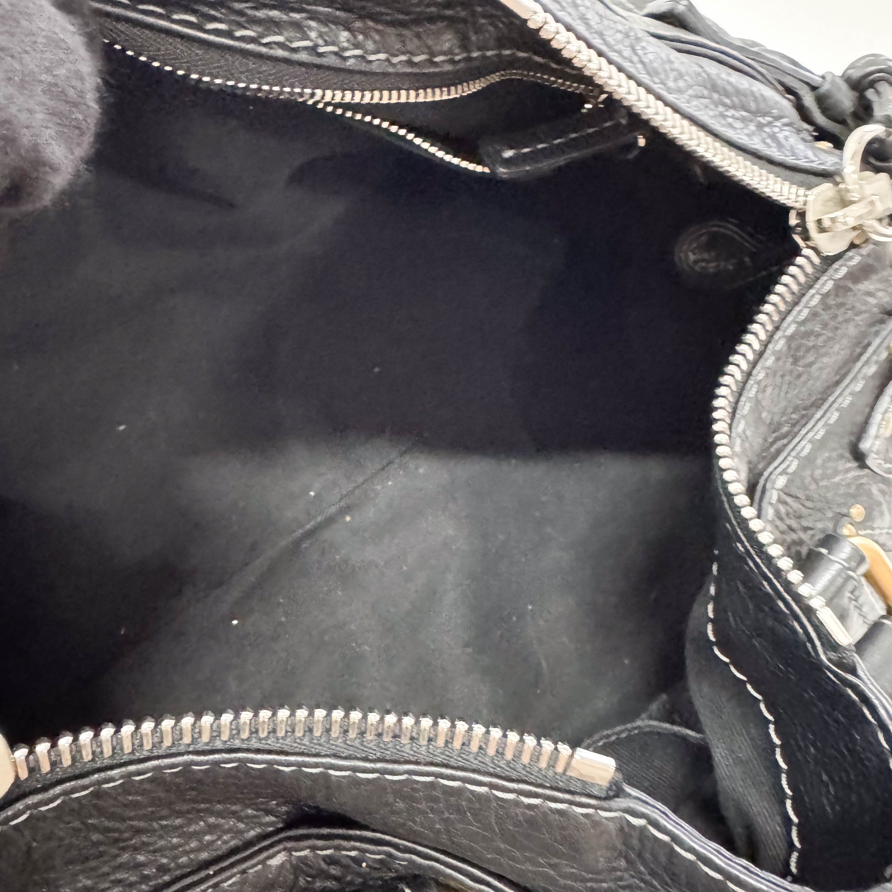 Paddington Black Leather Shoulder Bag