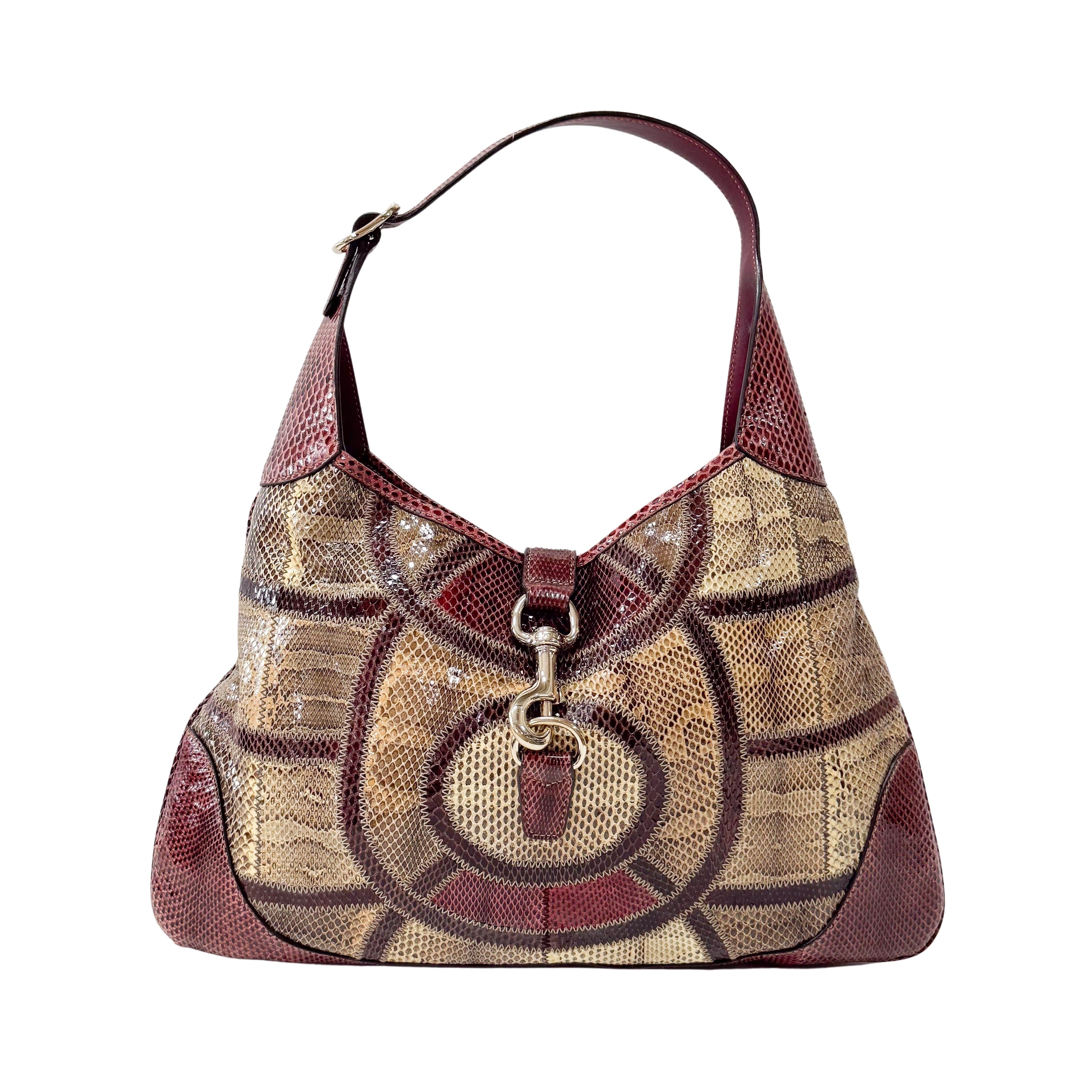 Jackie Horsebit Leather Shoulder Bag